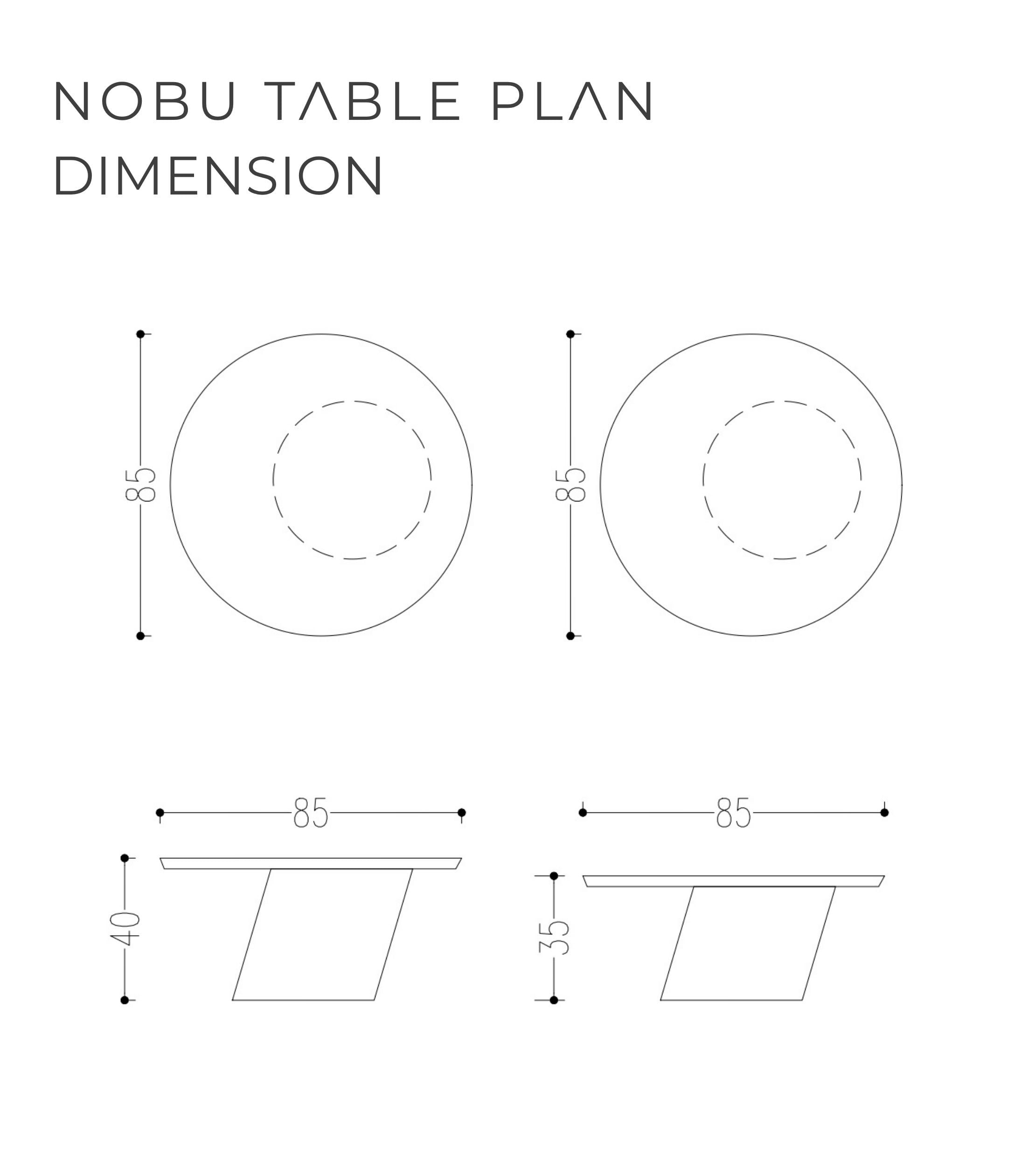 Nobu İkili Orta Sehpa Takımı Brass