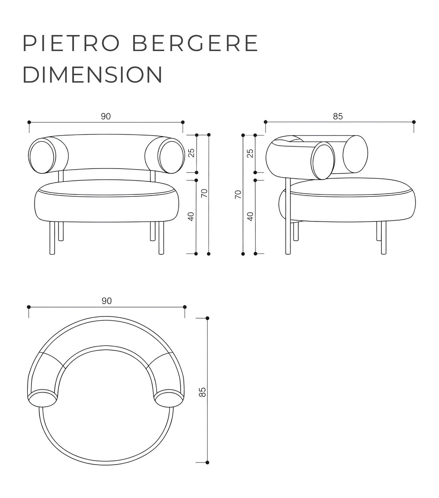 Pietro Yeşil Pirinç Eskitme Metal Ayak Berjer