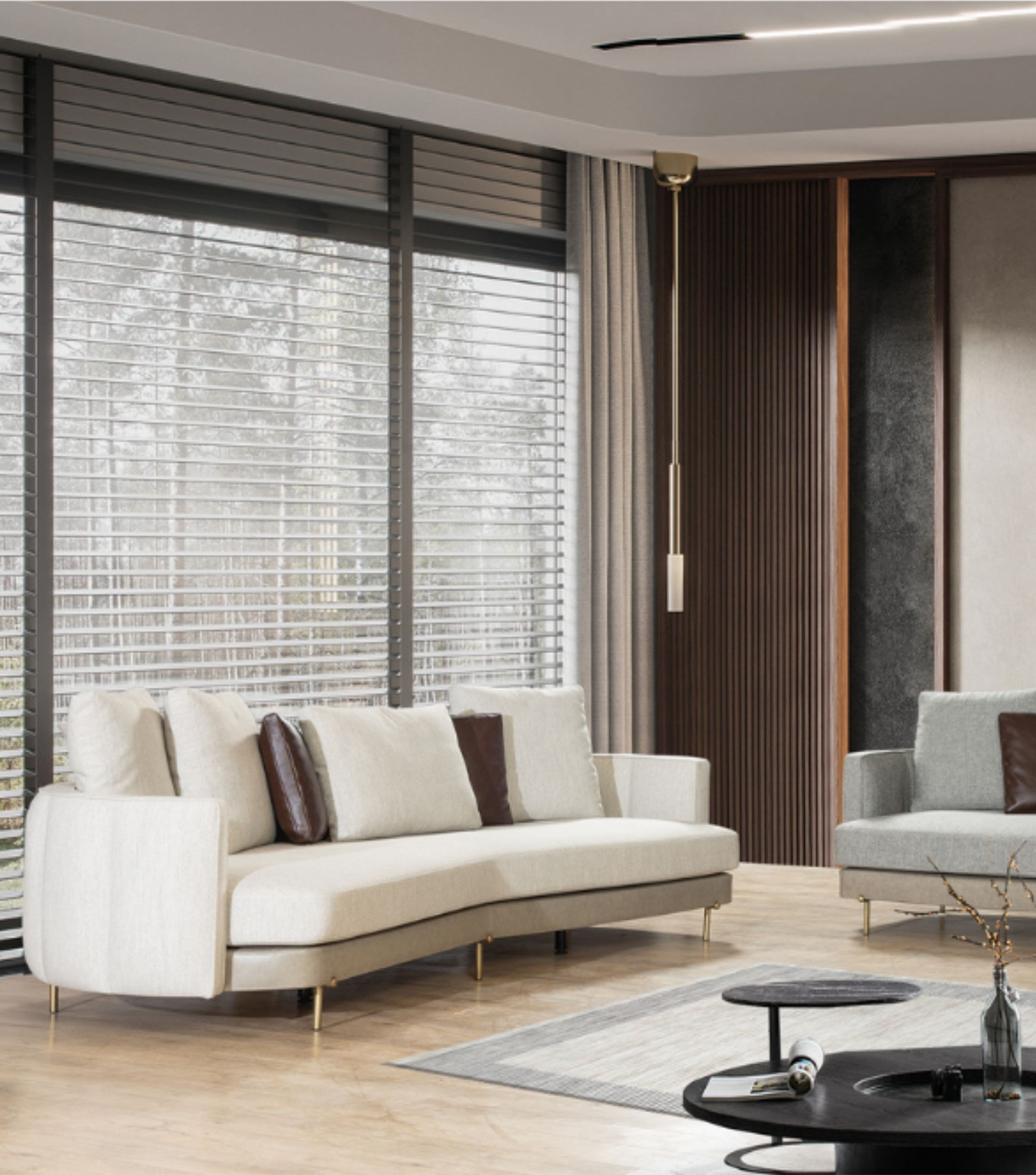 Positano Metal Leg Sofa 230