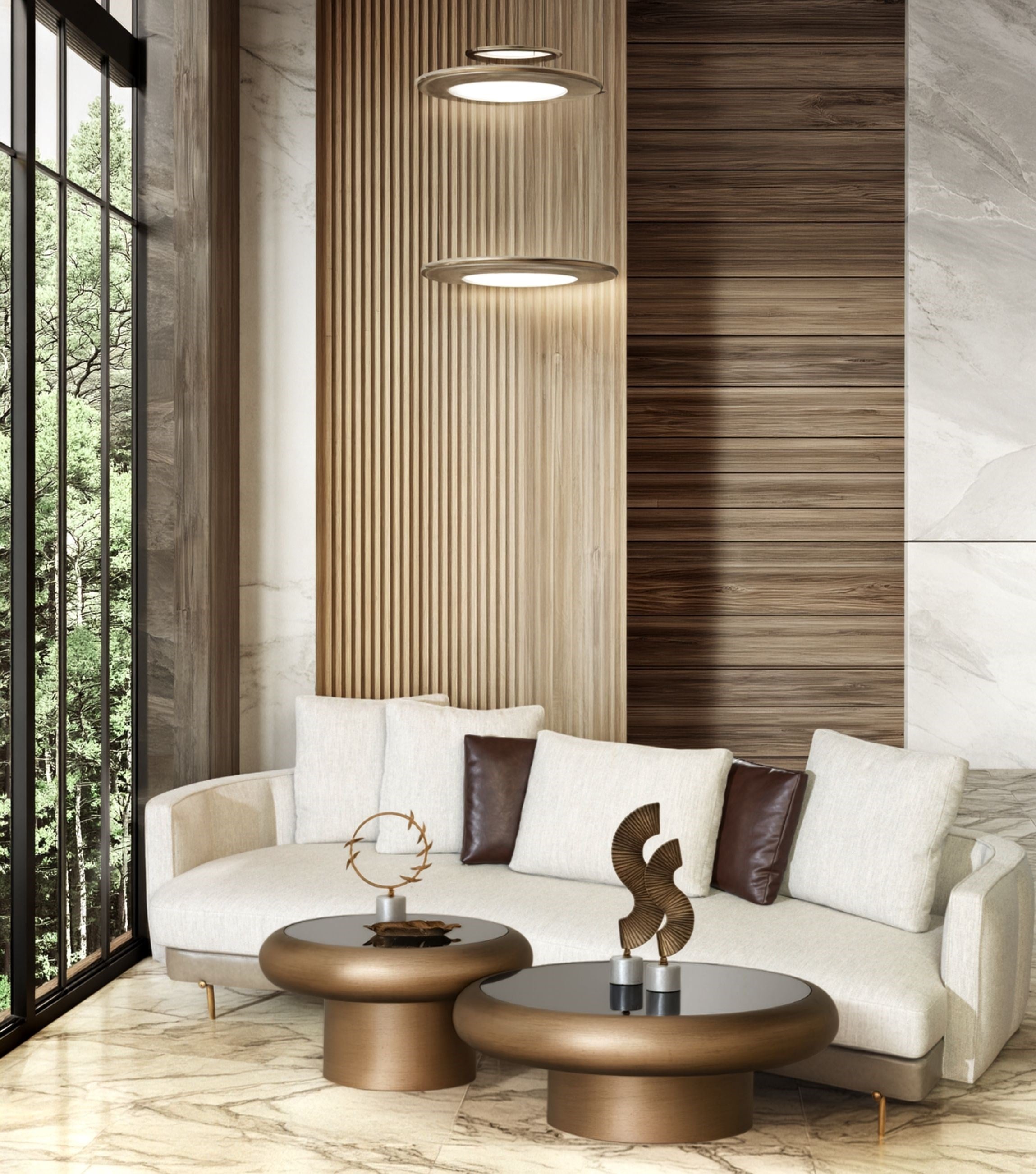 Positano Metal Leg Sofa 230