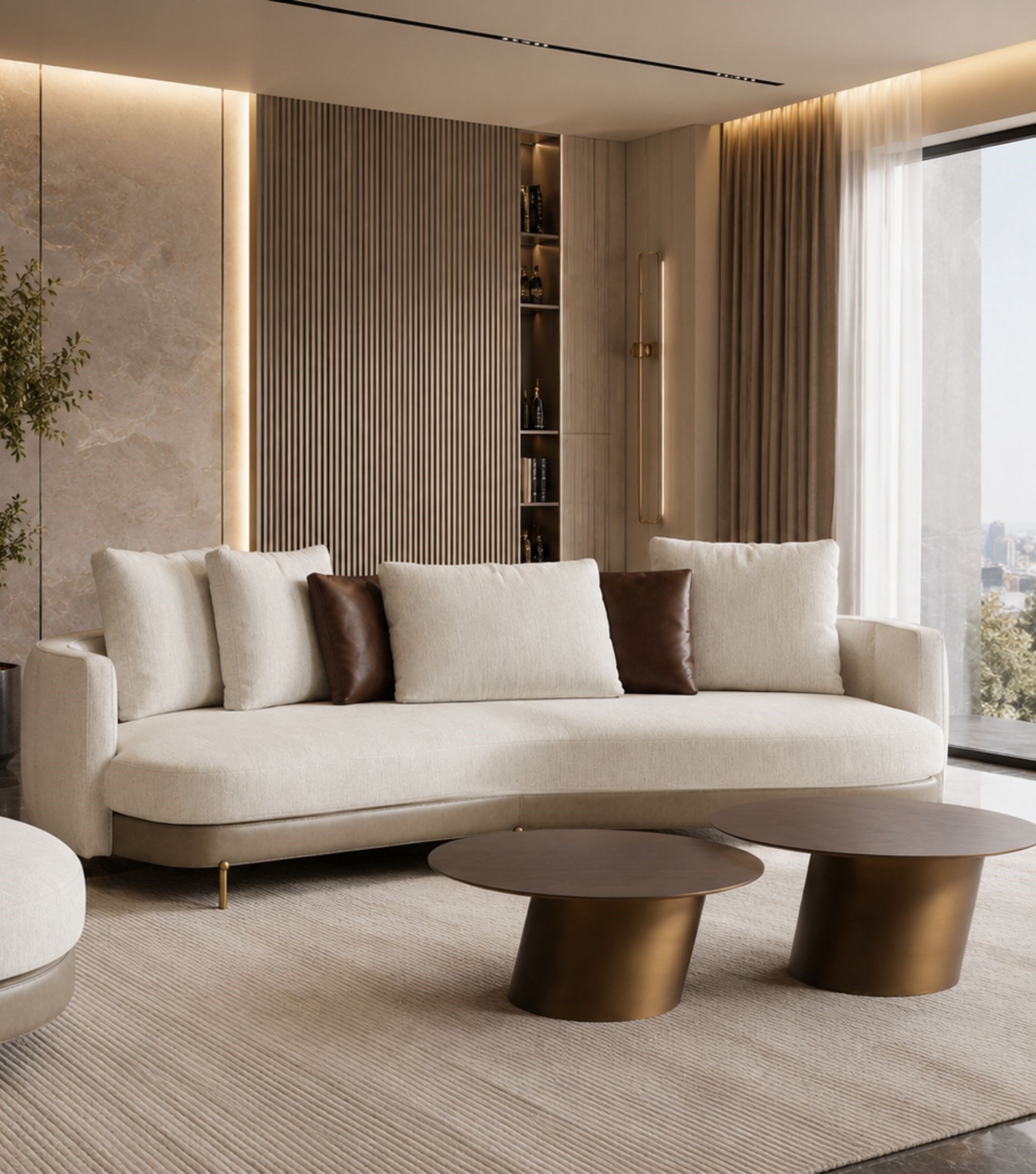 Positano Metal Leg Sofa 230