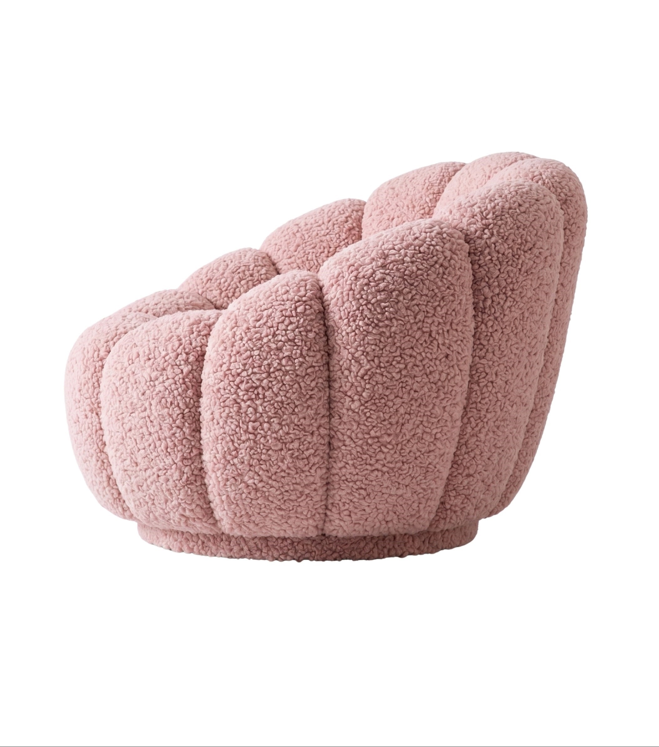 Potter Açık Pembe Teddy Döner Ayaklı Berjer