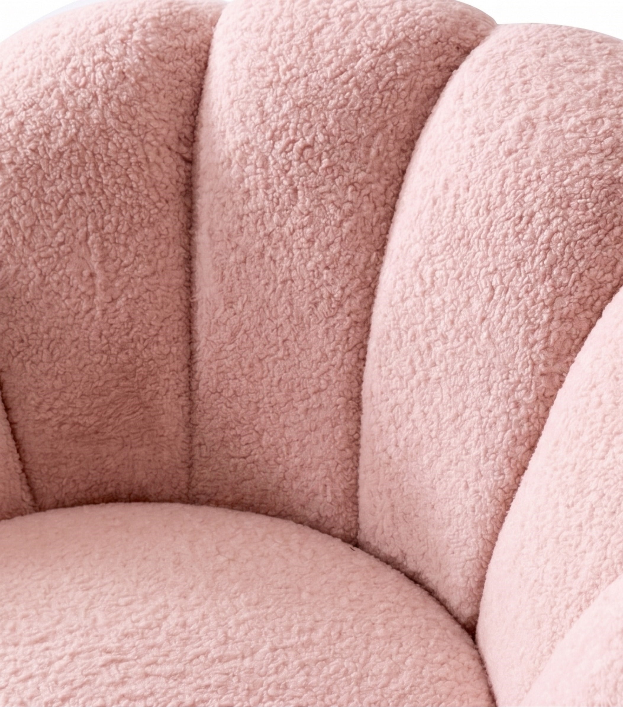 Potter Açık Pembe Teddy Döner Ayaklı Berjer