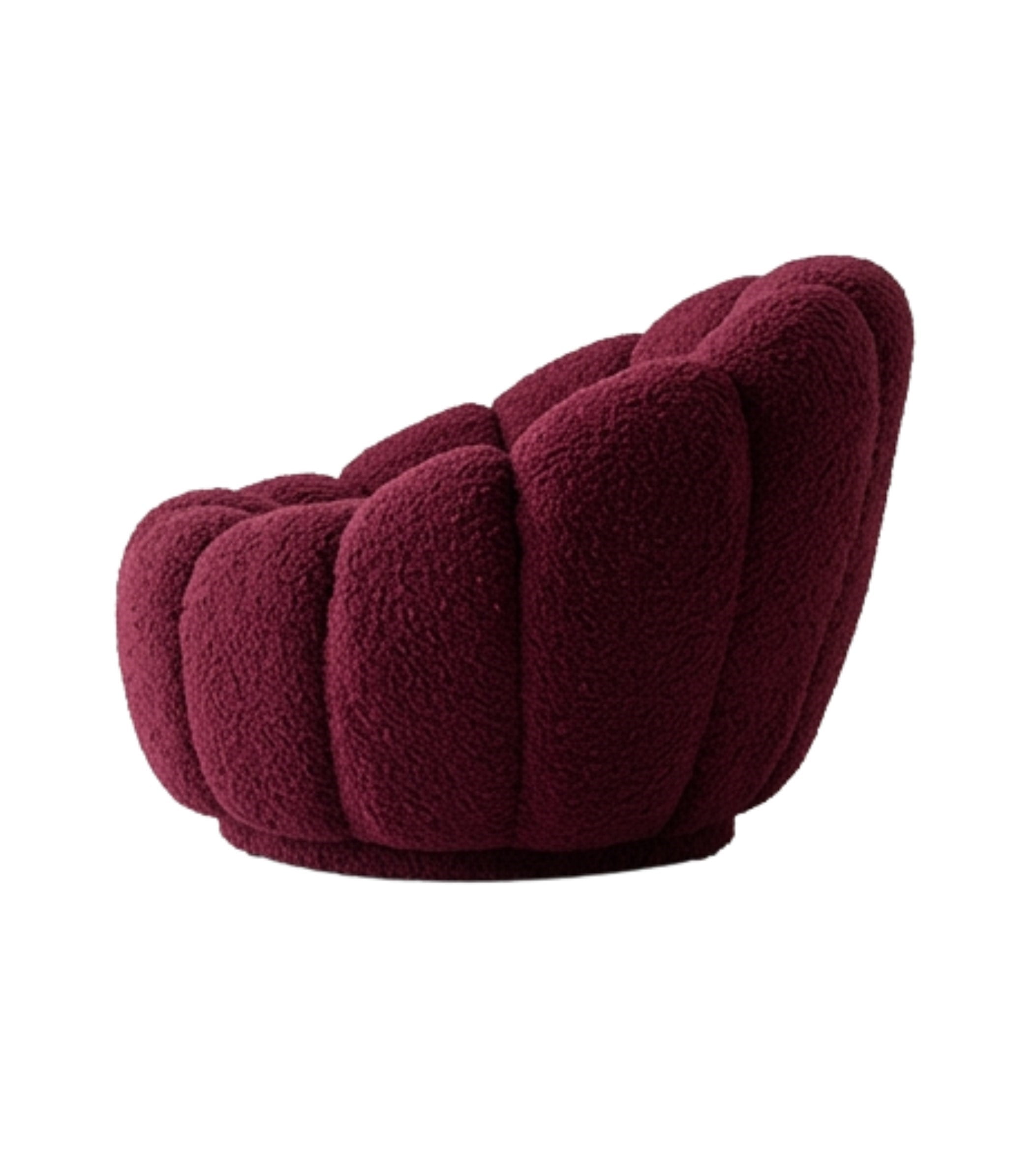 Potter Bordo Teddy Döner Ayaklı Berjer