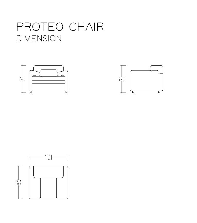 Proteo Comfort Mekanizmalı Mavi Kadife Berjer