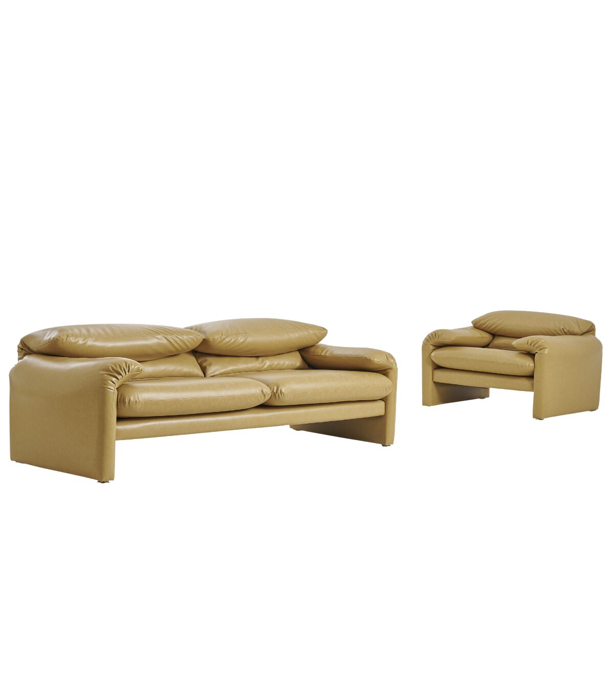 Proteo Sarı Deri Berjer