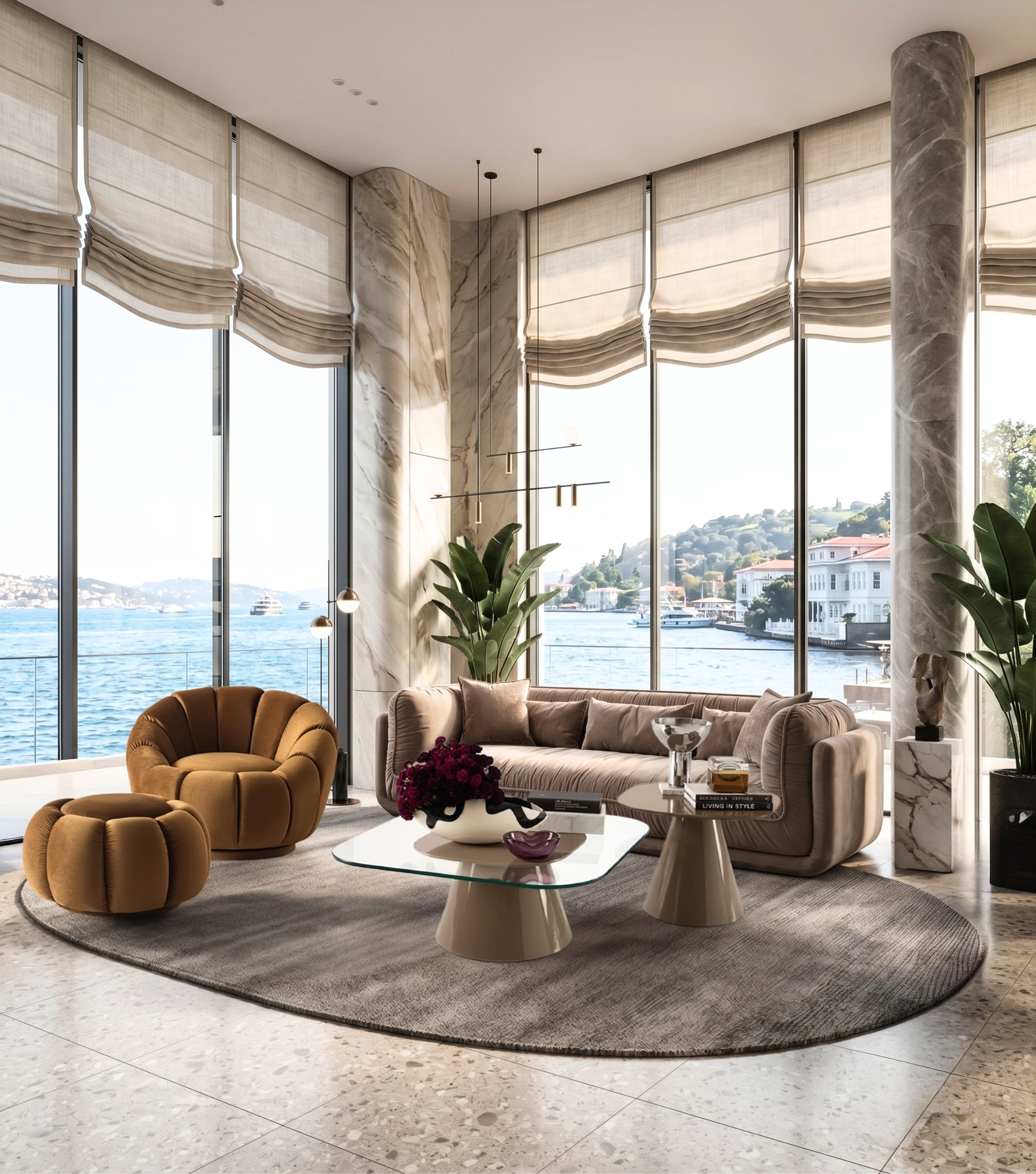 Ravello Comfort Büzgülü Kadife Kanepe