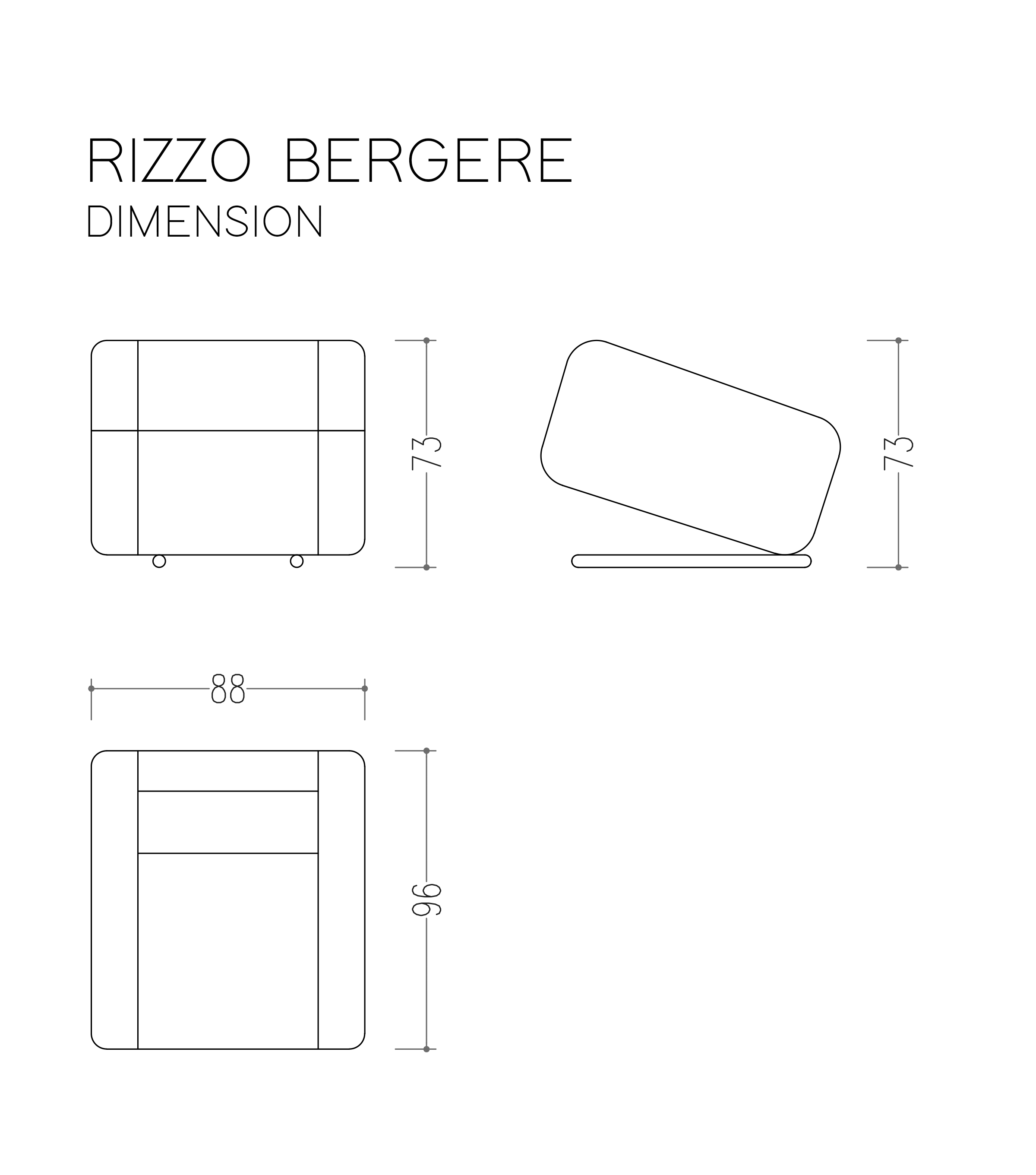 Rizzo Simetrik Berjer Deri Yeşil