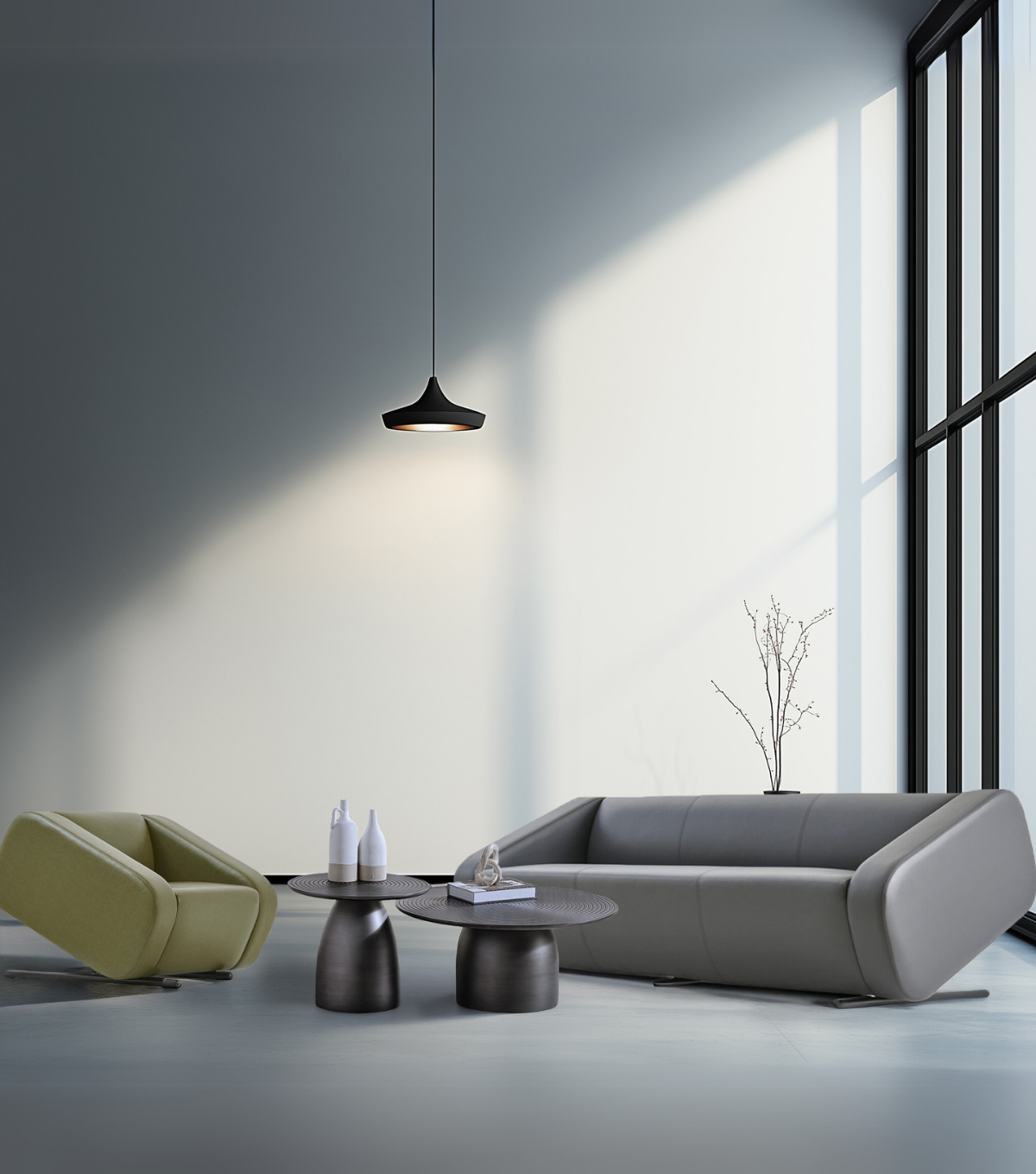 Rizzo Simetrik Berjer Deri Yeşil