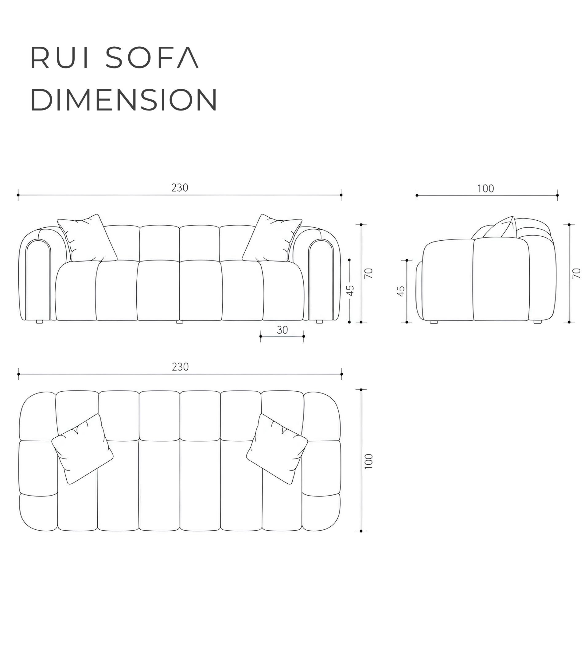 Rui Comfort Gri Kanepe