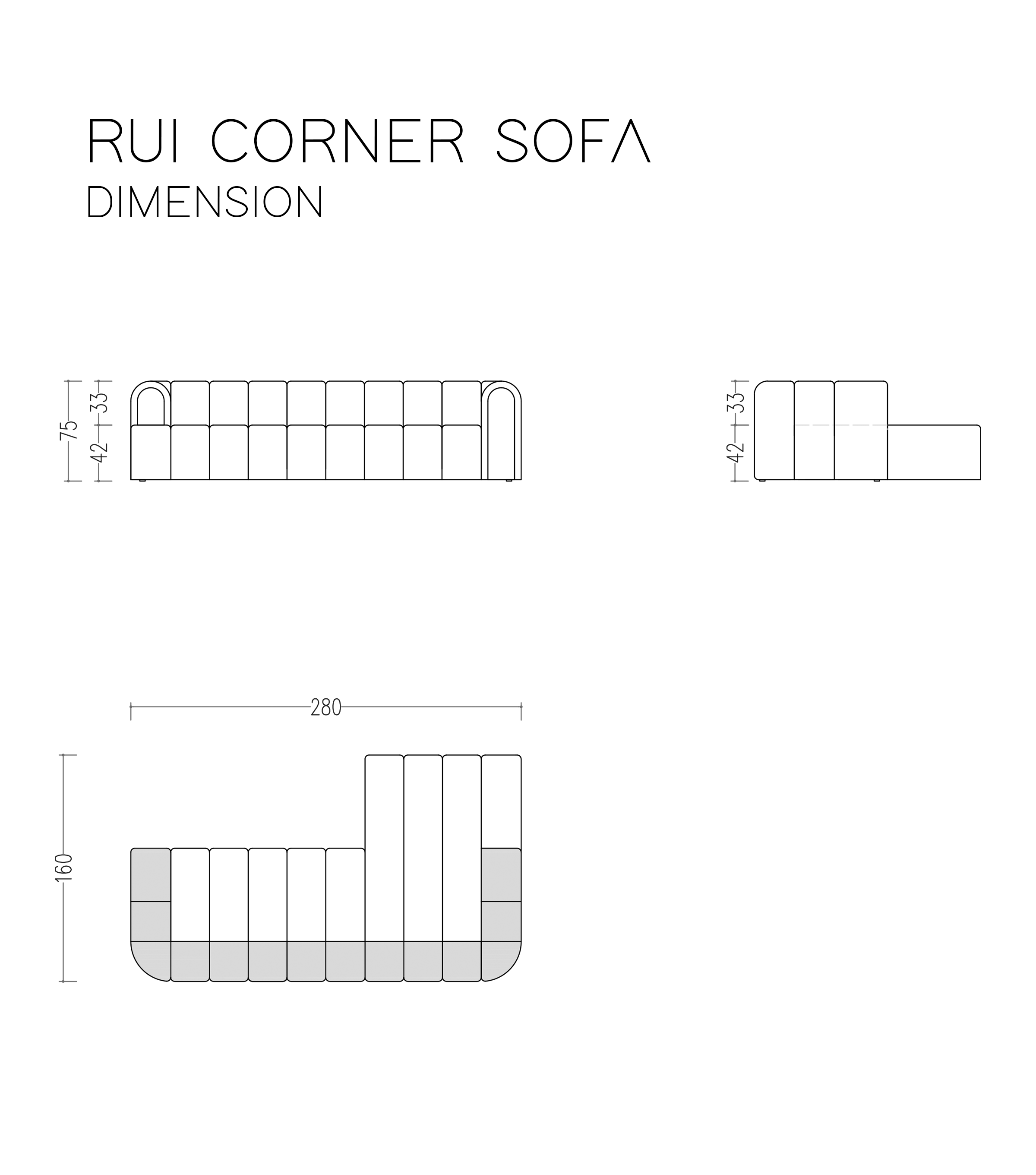 Rui Comfort Köşe Takımı Kanepe 1007