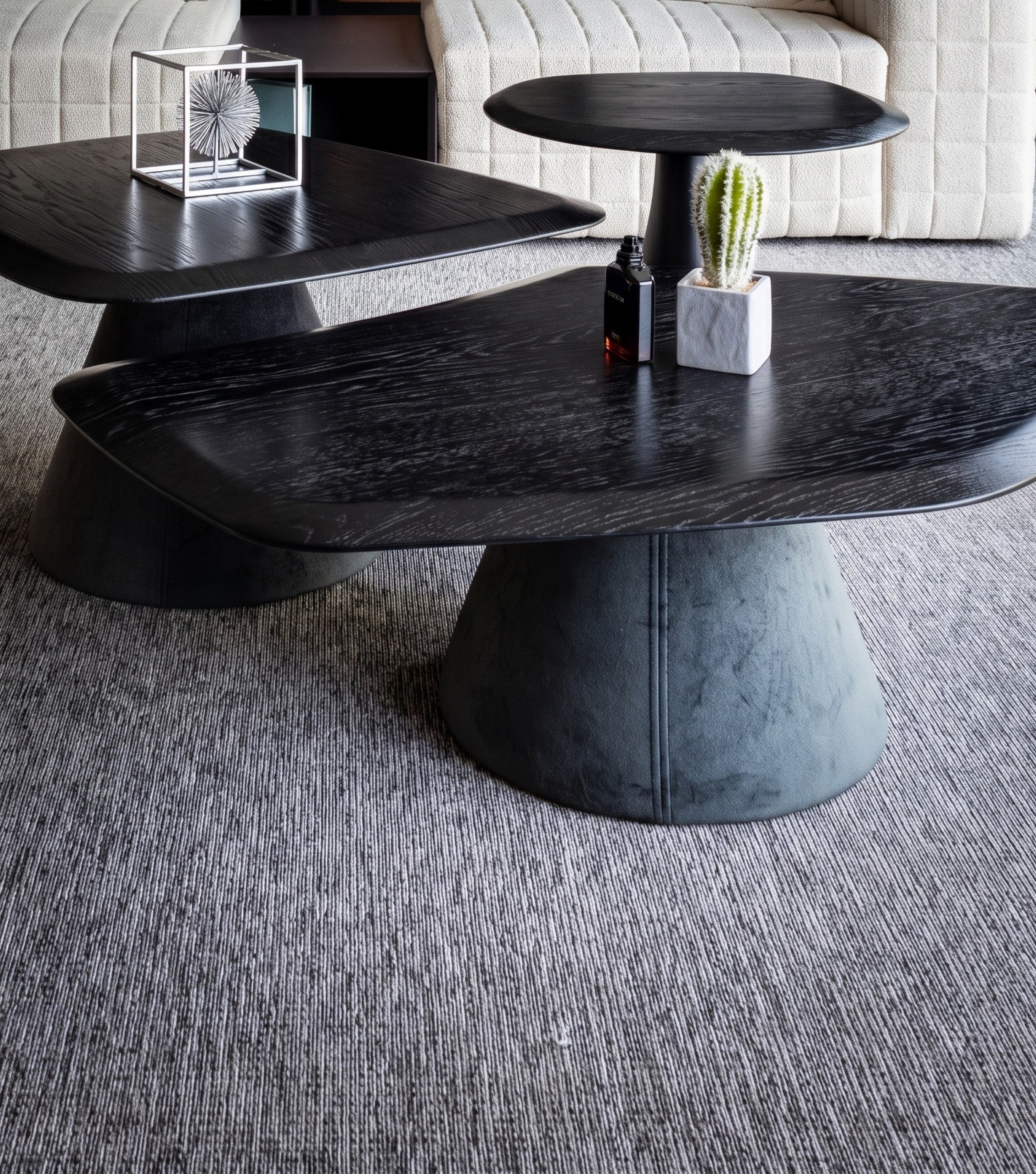Salerno Wooden Center Coffee Table Small Black