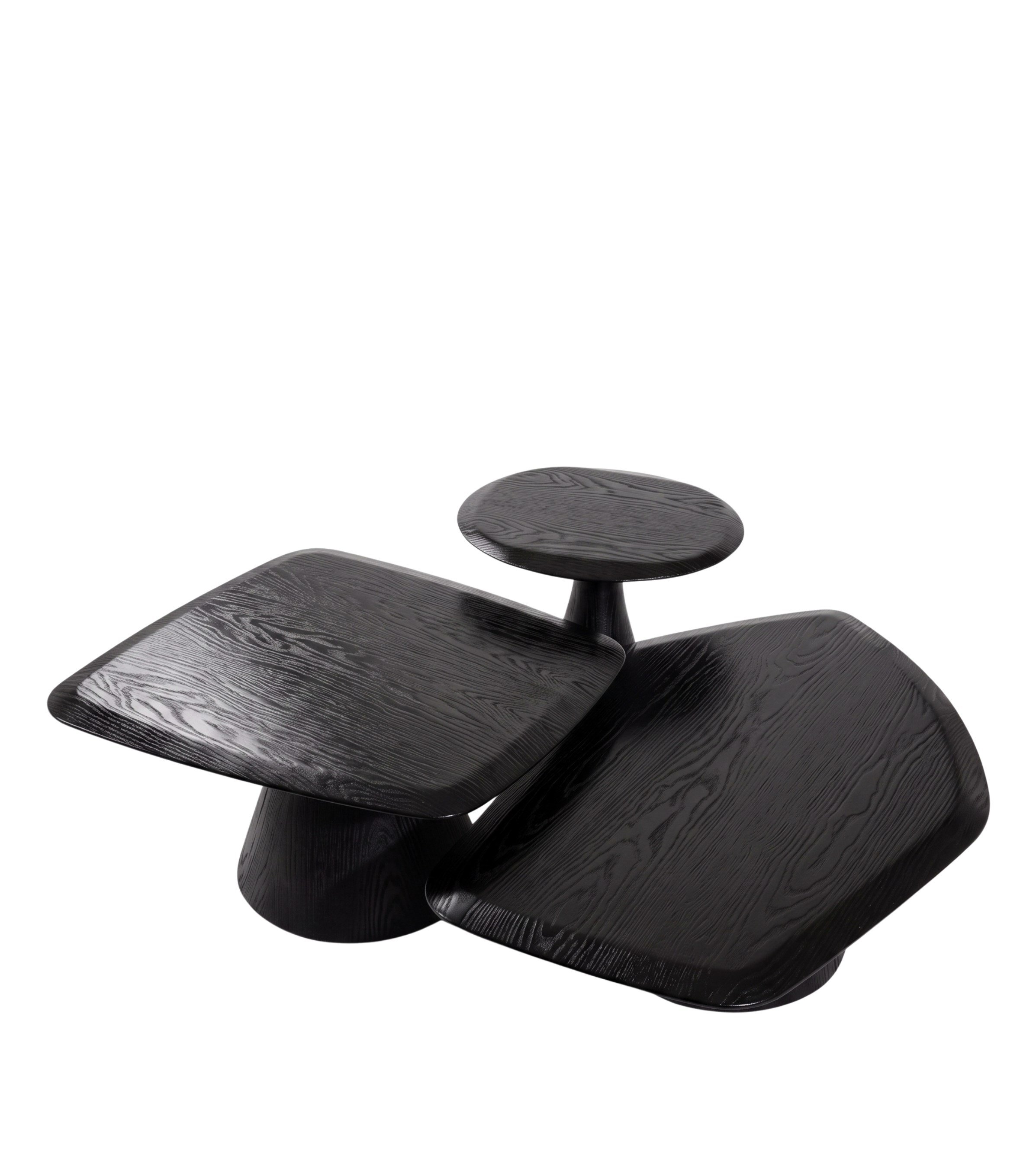 Salerno Wooden Side Table Black