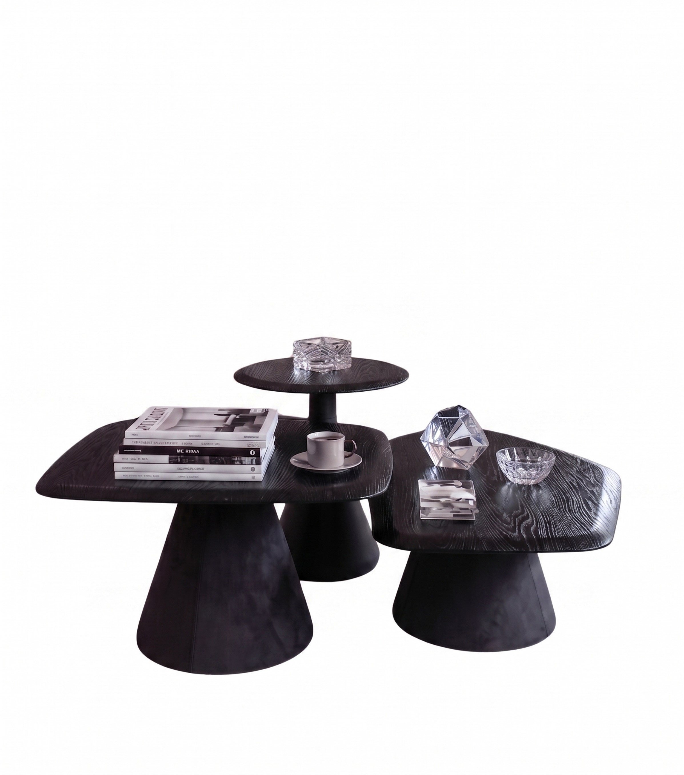 Salerno Wooden Side Table Black