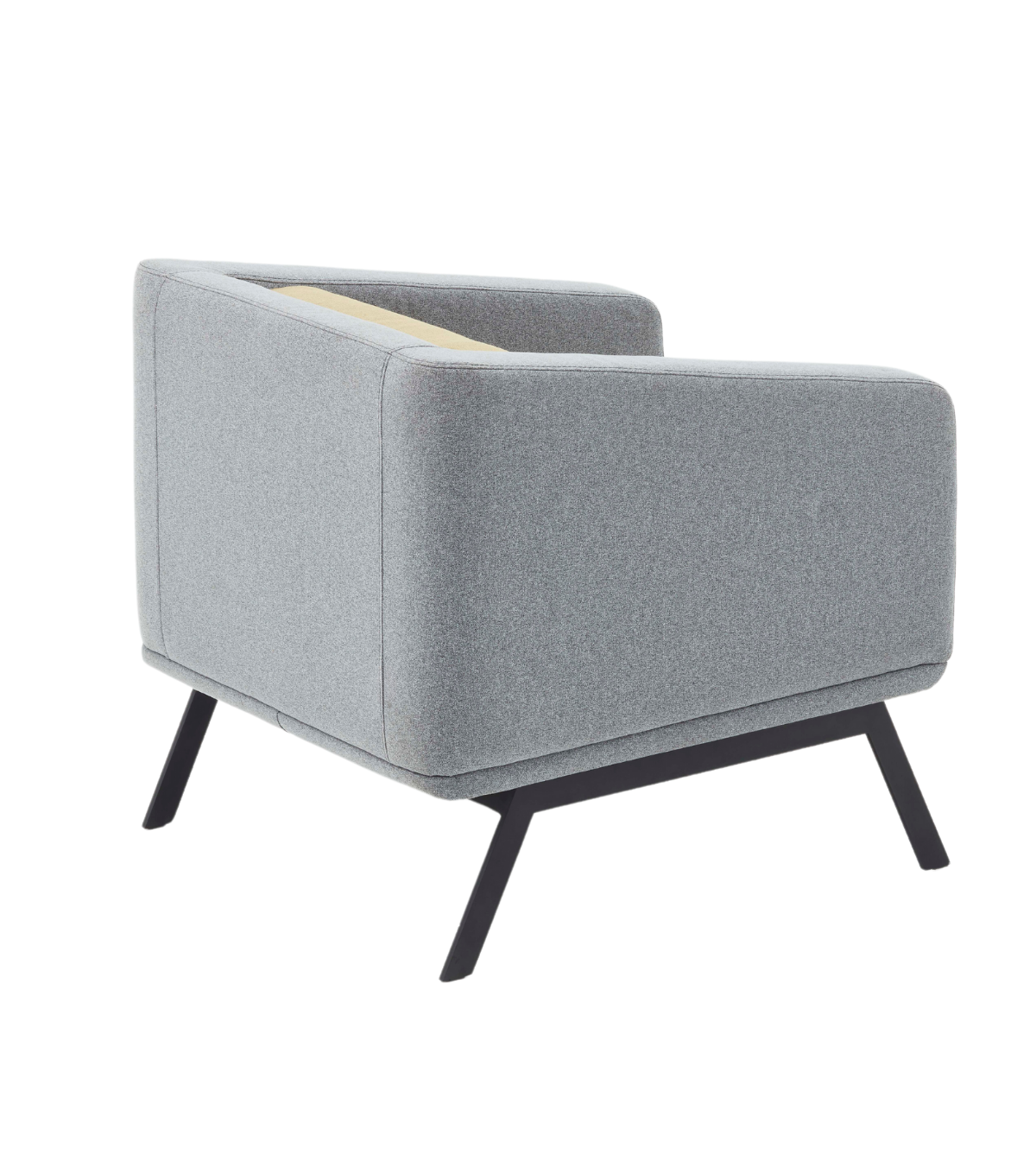 Vixon Metal Ayak Sarı Gri Berjer