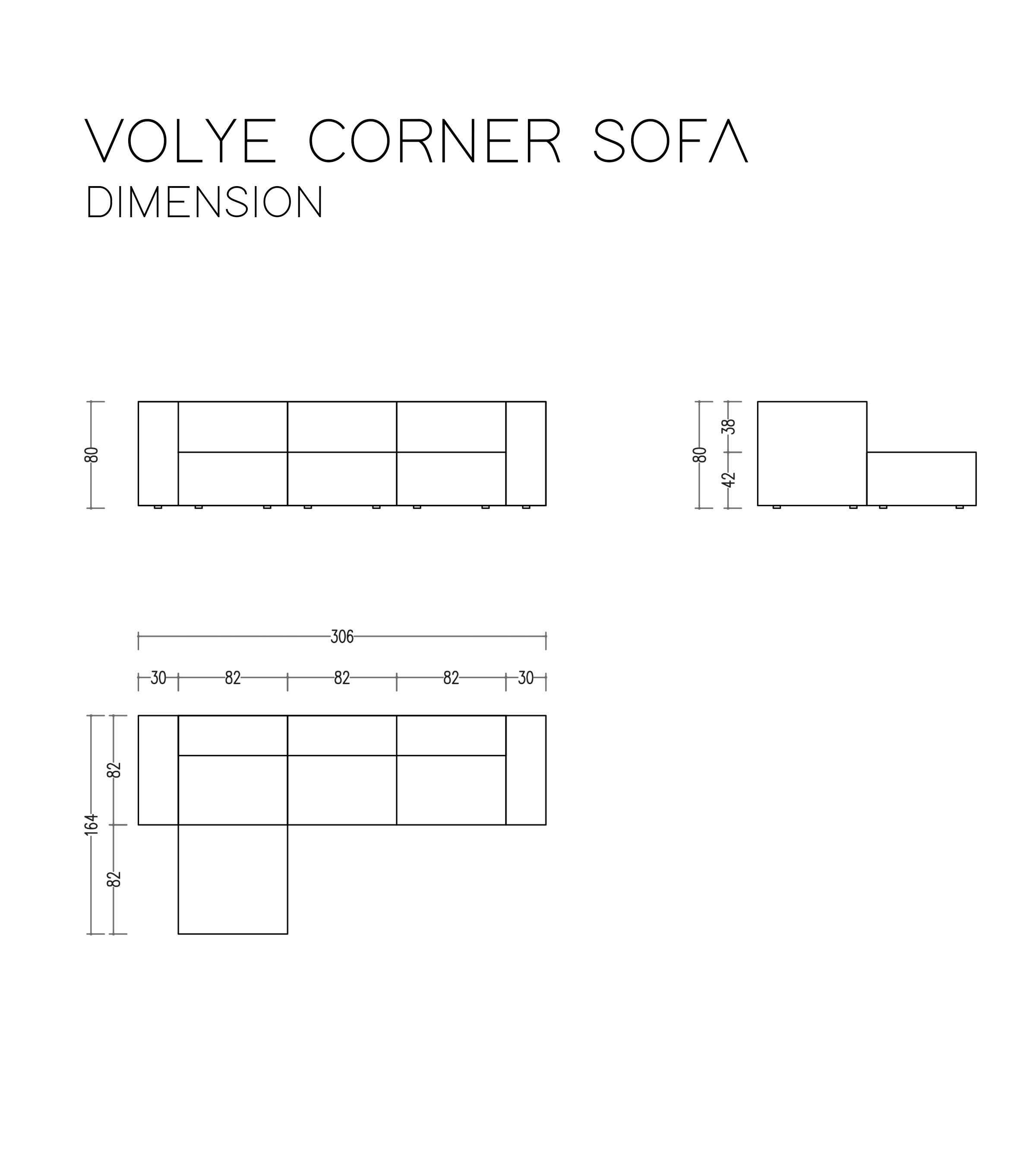 Volye Comfort Köşe Koltuk Dokuma Keten Koyu Bej 1003