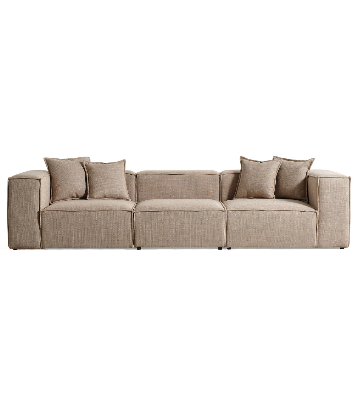 Volye Comfort Üçlü Kanepe Keten Koyu Bej 1003 *315