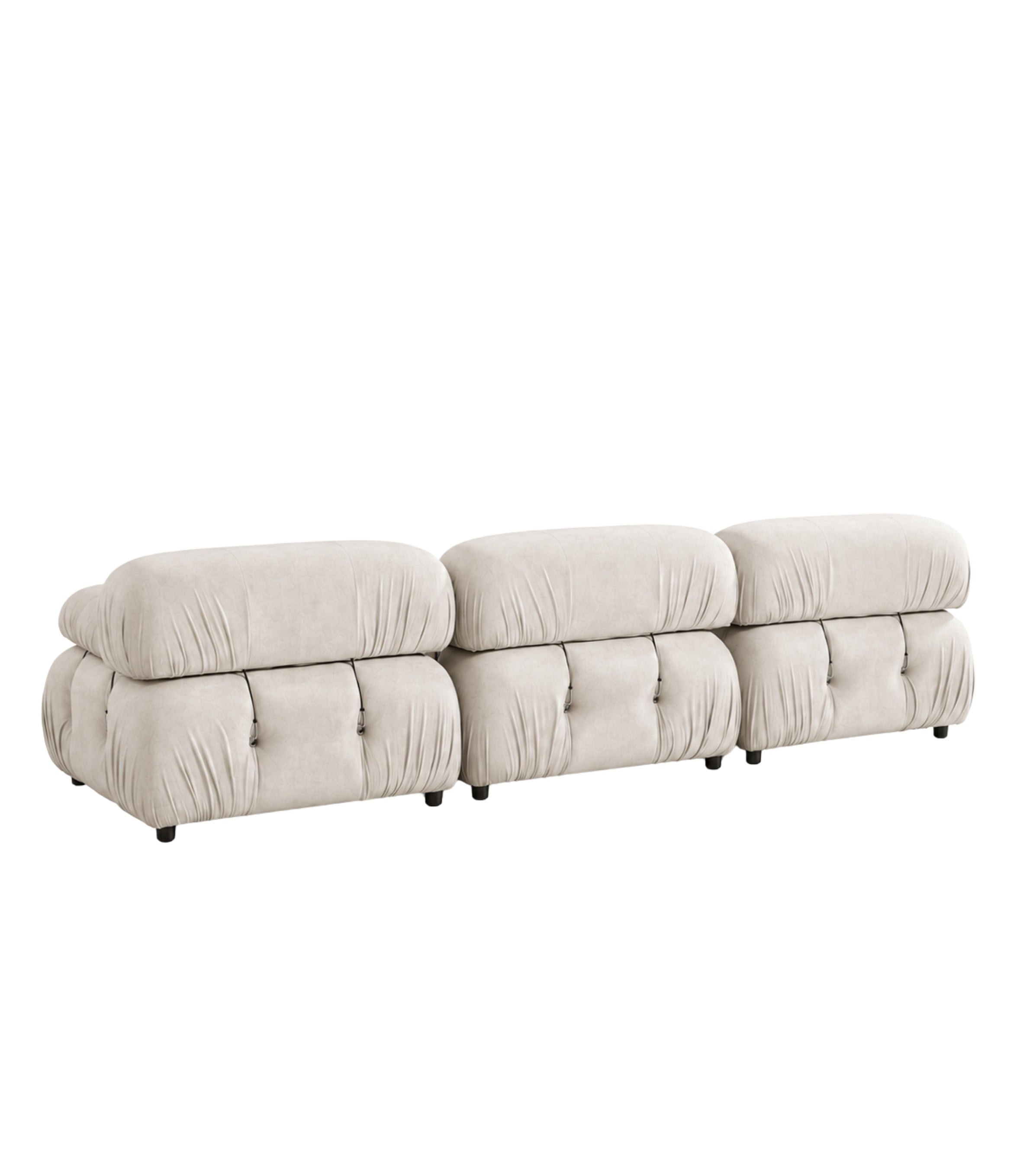Voyage Kapitone Sofa Corner Velvet Beige