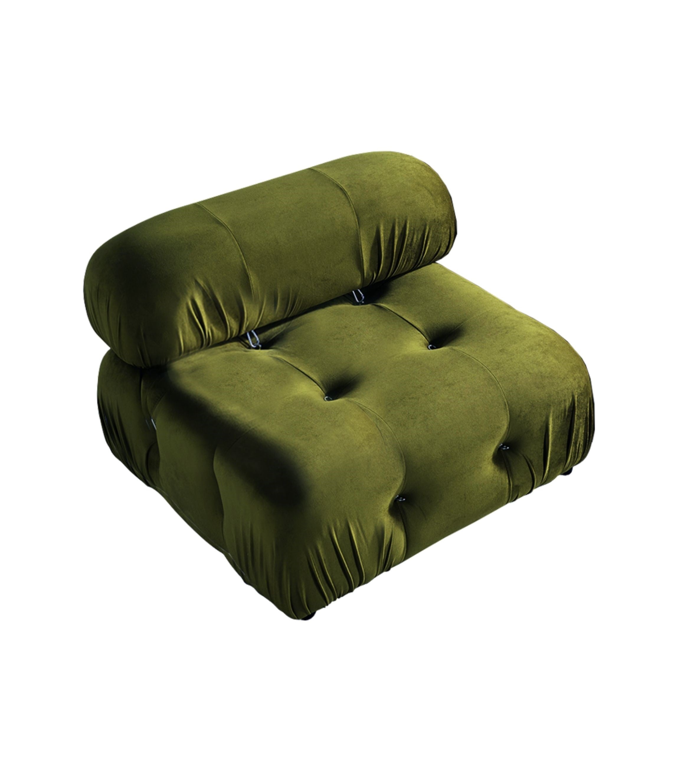 Voyage Quilted Single Armchair Velvet