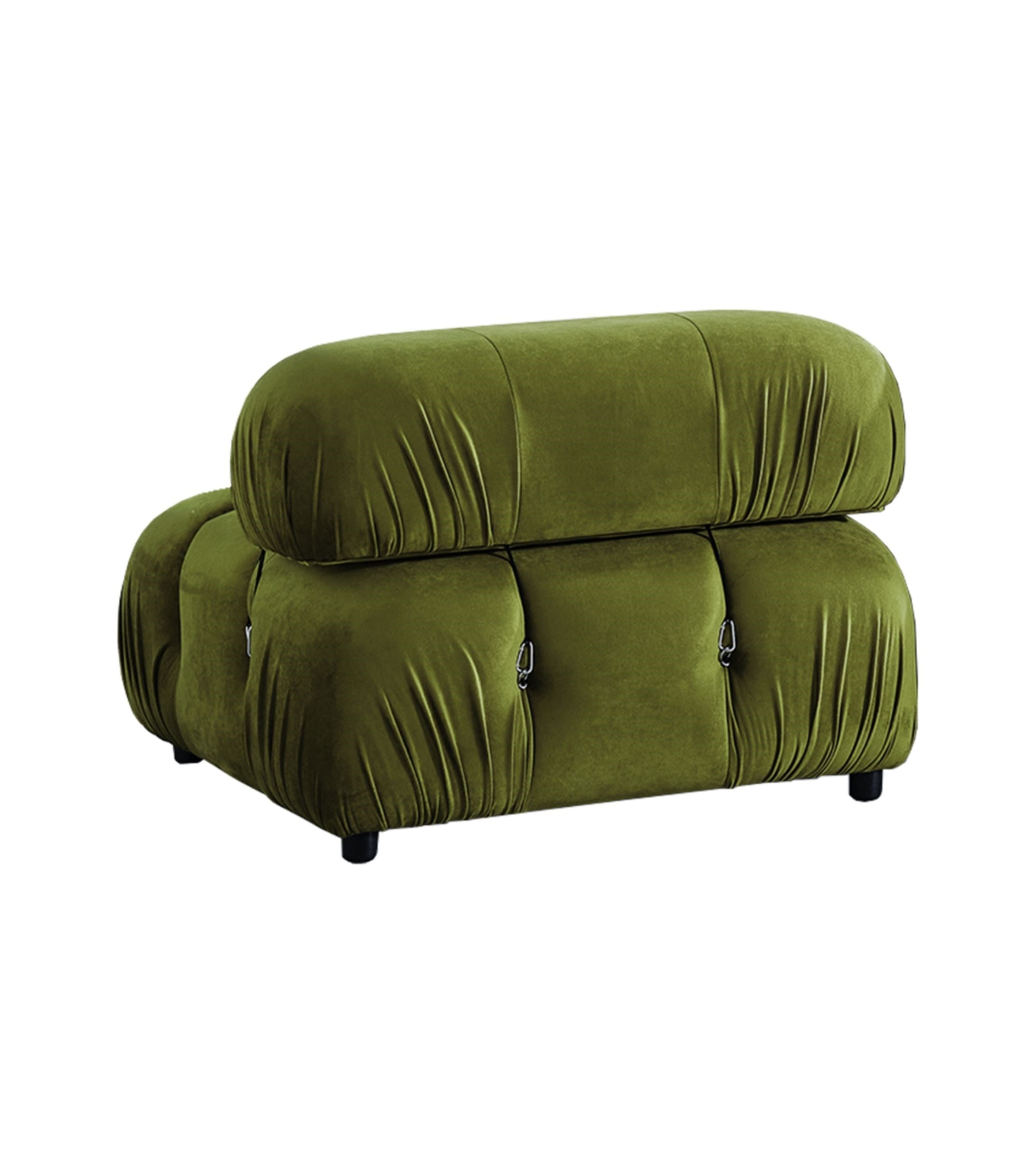 Voyage Quilted Single Armchair Velvet