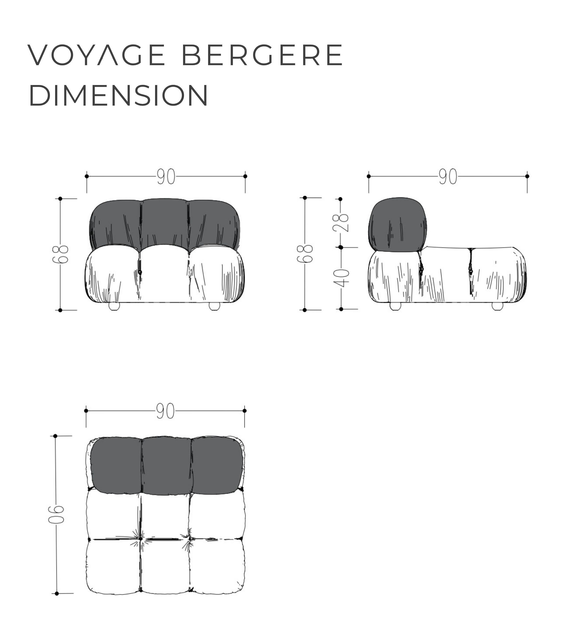 Voyage Quilted Single Armchair Velvet