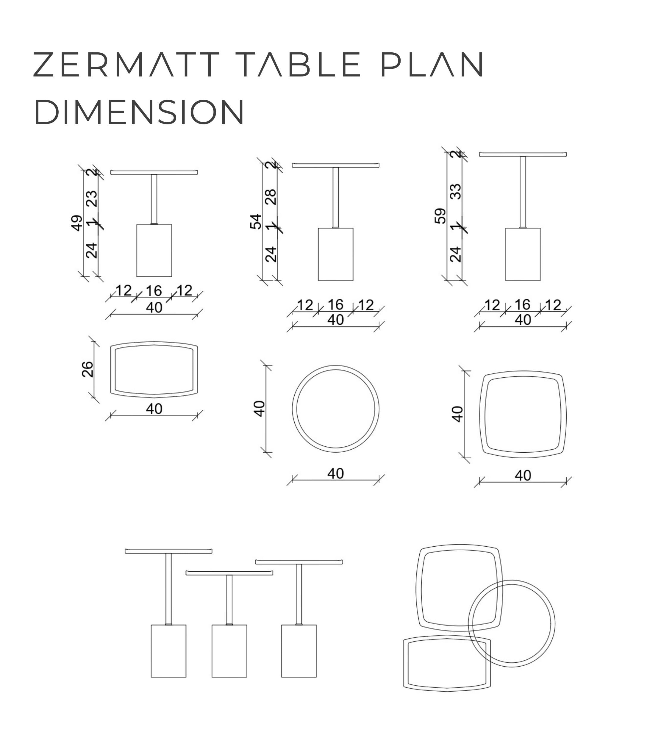 Zermatt Ahşap Üçlü Yan Sehpa Takımı Bonj