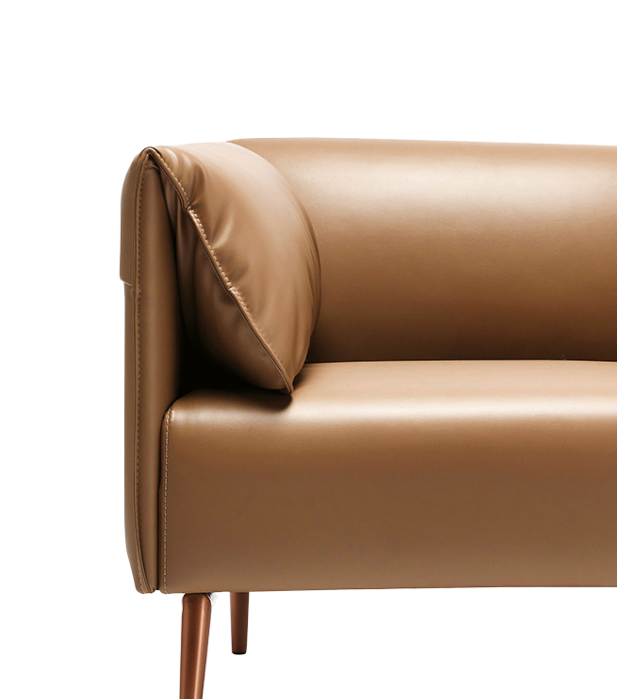 Ziva Rose Metal Ayak Berjer Deri Krem