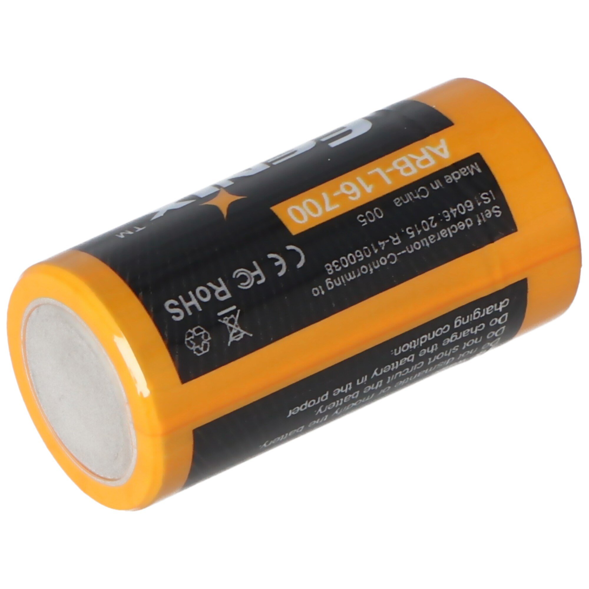 4x CR123 3.7 volt ile bir Li-ion pil, min. 700mAh, tipik olarak 760mAh, maks. Arlo gözetim kamerası, LED fenerleri için ideal pil kutusu dahil 820mAh kapasite