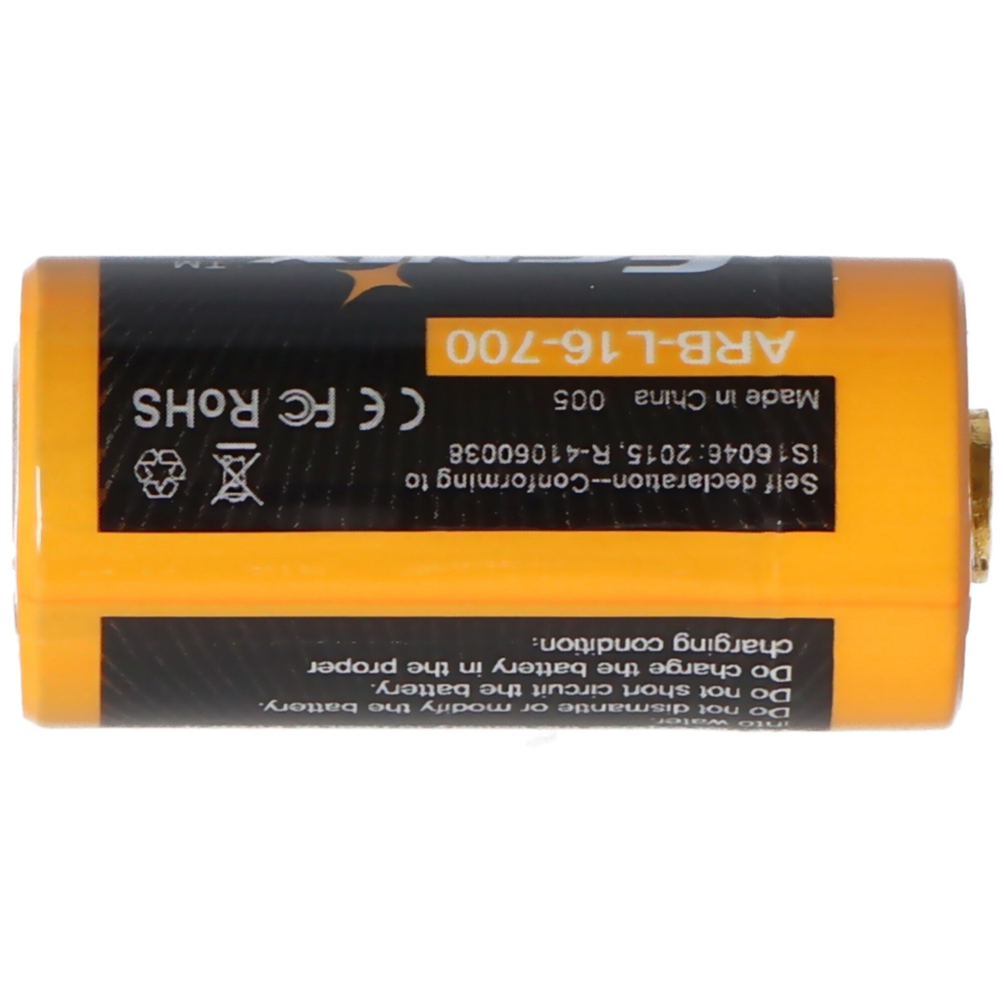 4x CR123 3.7 volt ile bir Li-ion pil, min. 700mAh, tipik olarak 760mAh, maks. Arlo gözetim kamerası, LED fenerleri için ideal pil kutusu dahil 820mAh kapasite