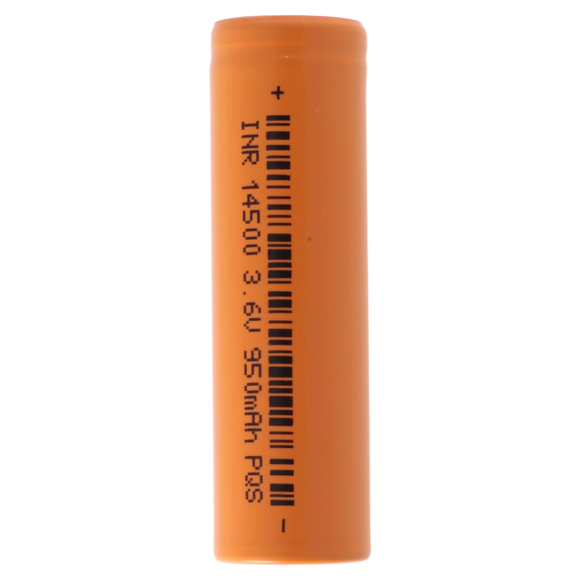 950mAh 3.6V ila 3.7V Li-ion hücre korumasız 48.5x14.1mm ile INR 14500