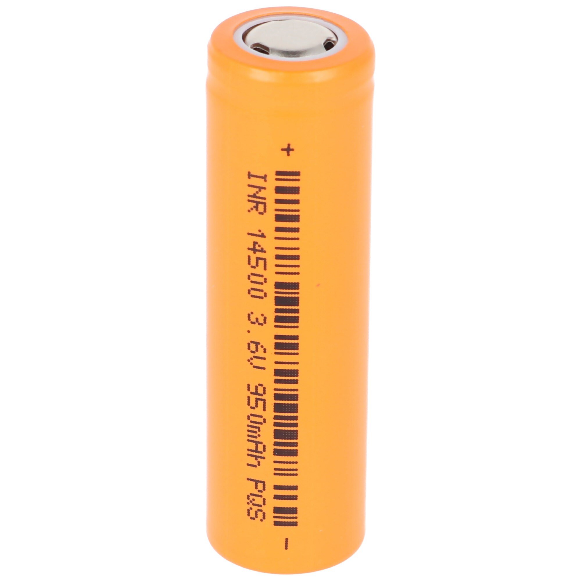 950mAh 3.6V ila 3.7V Li-ion hücre korumasız 48.5x14.1mm ile INR 14500