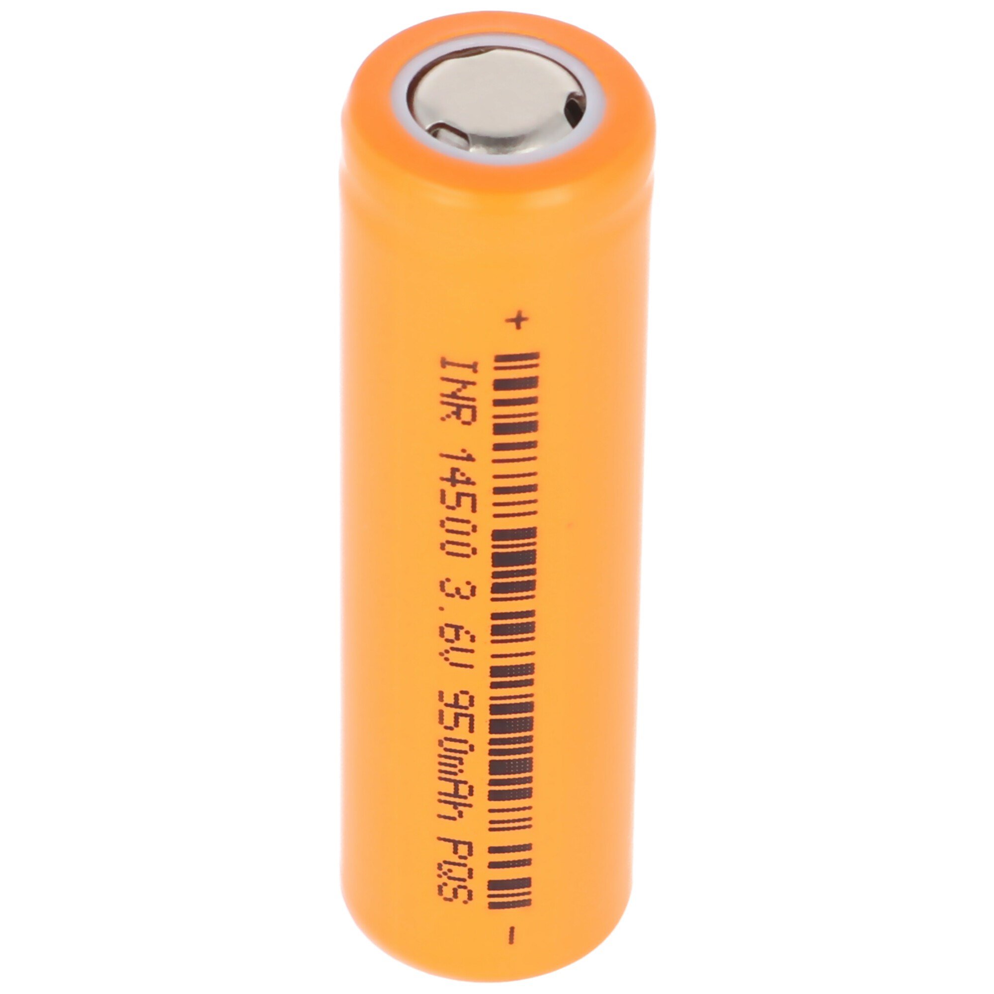 950mAh 3.6V ila 3.7V Li-ion hücre korumasız 48.5x14.1mm ile INR 14500