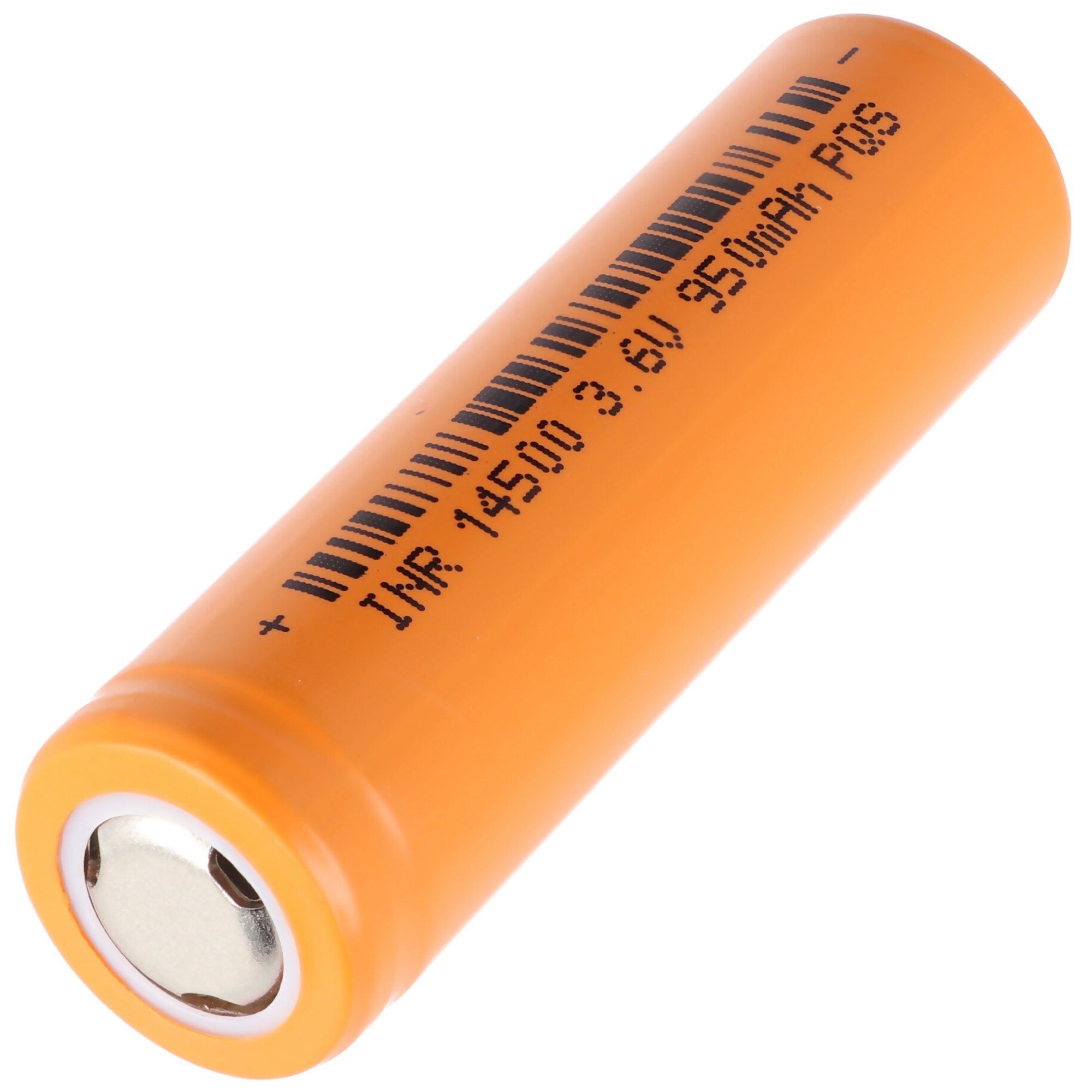 950mAh 3.6V ila 3.7V Li-ion hücre korumasız 48.5x14.1mm ile INR 14500