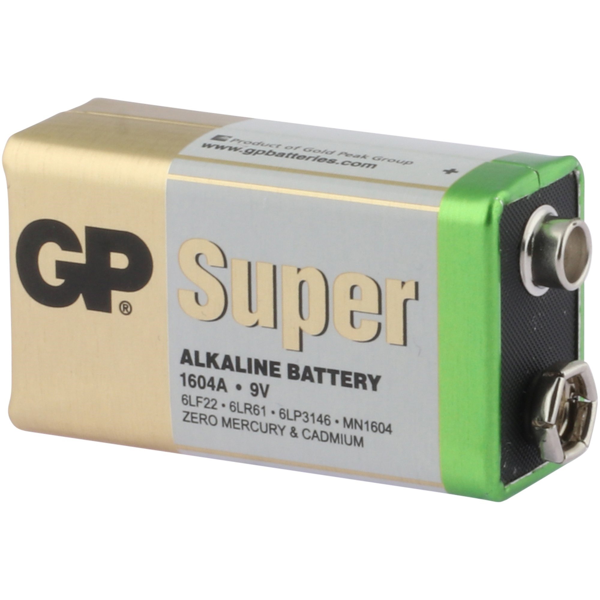 9V pil GP Alkalin Super 9V 8 adet