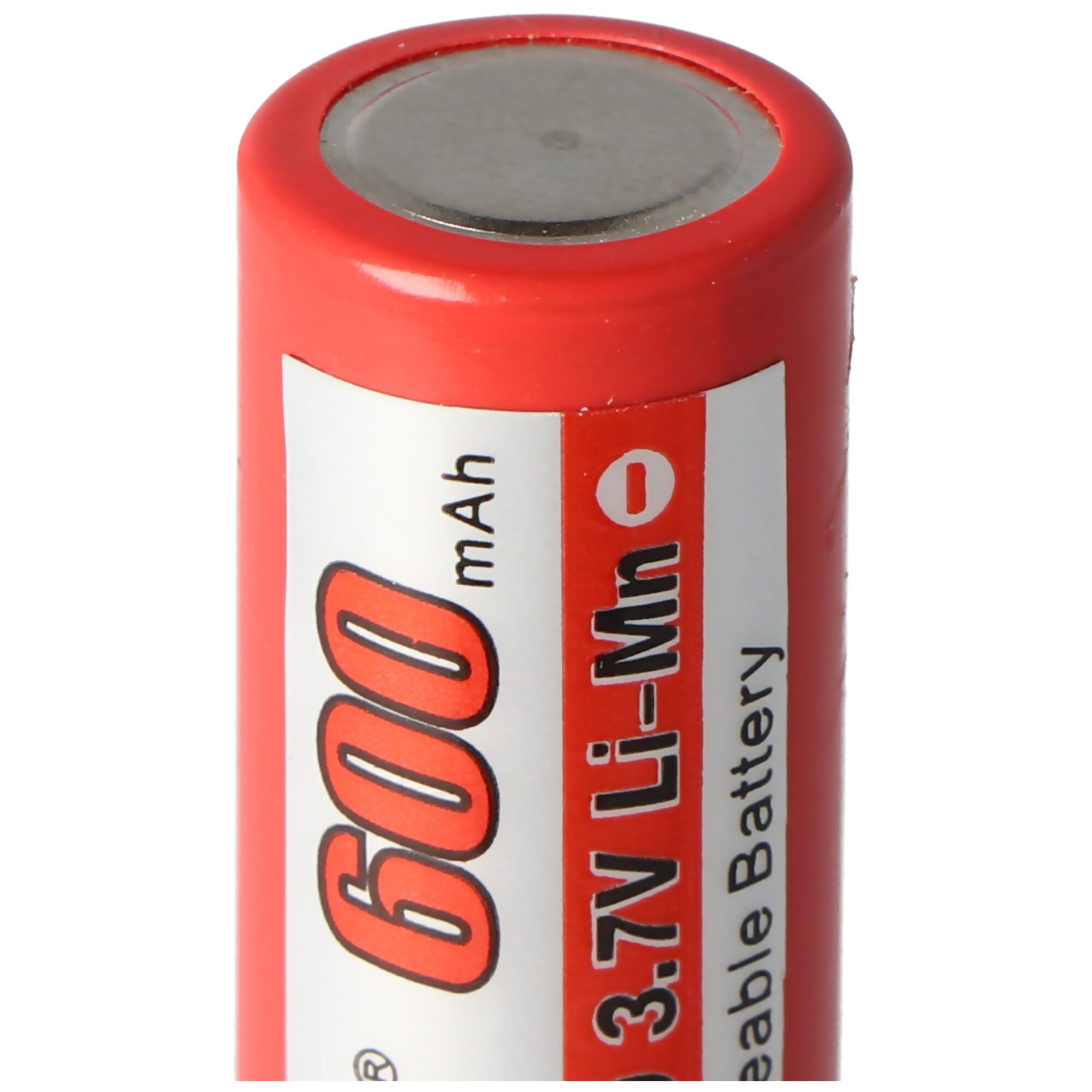 Efest IMR 14430 600mAh 3.6V - pozitif kutup düz 3.7V Li-ion pil, boyutlar 42.63x14.4mm