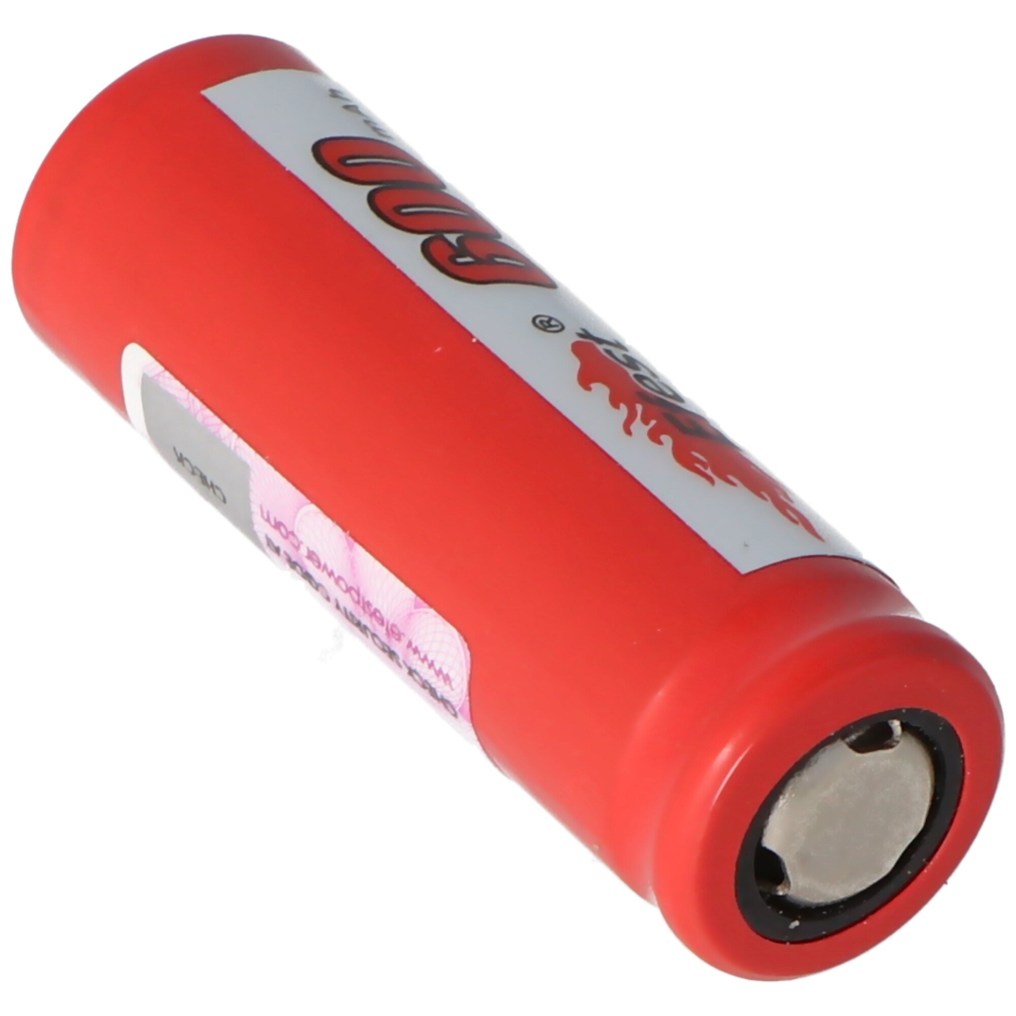 Efest IMR 14430 600mAh 3.6V - pozitif kutup düz 3.7V Li-ion pil, boyutlar 42.63x14.4mm