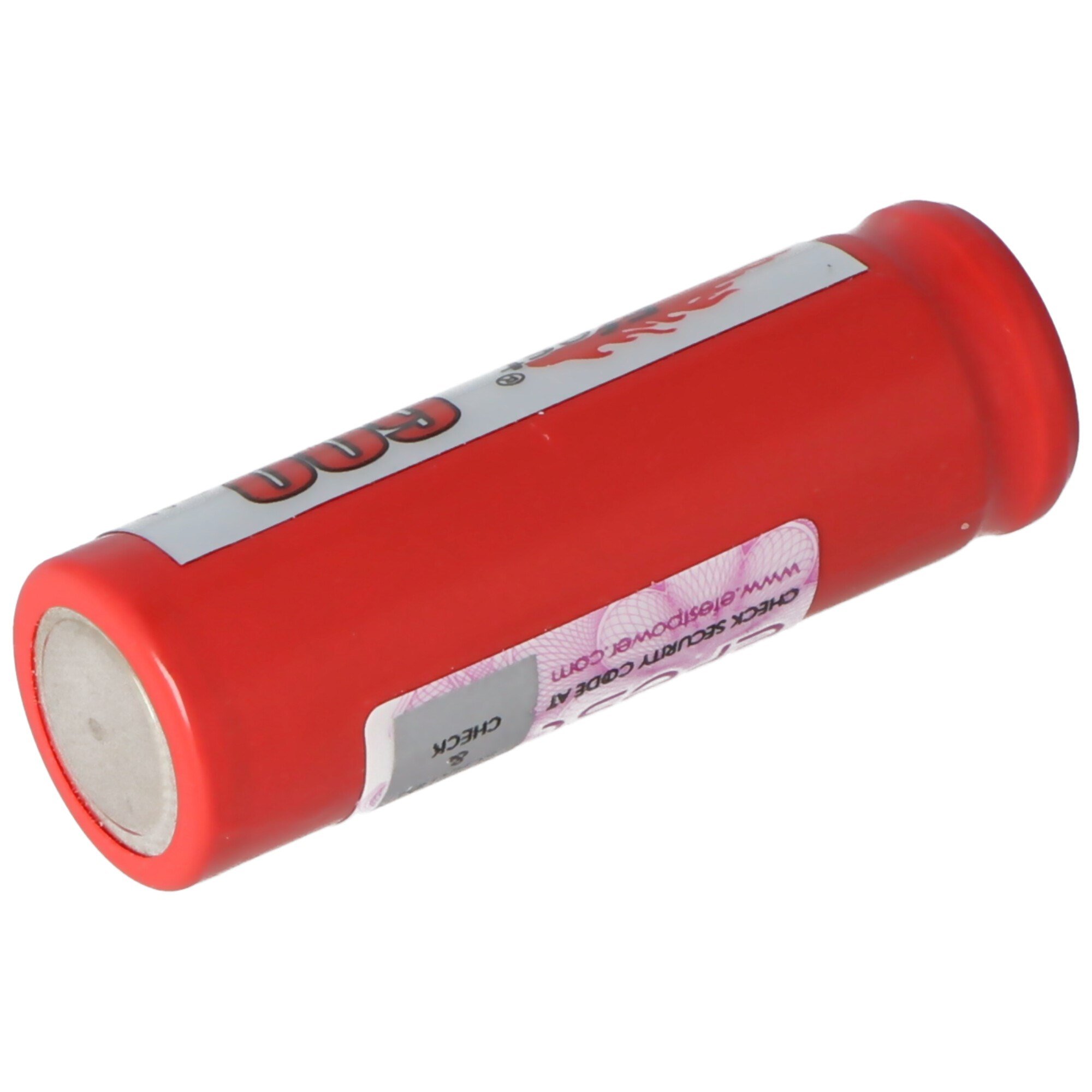 Efest IMR 14430 600mAh 3.6V - pozitif kutup düz 3.7V Li-ion pil, boyutlar 42.63x14.4mm