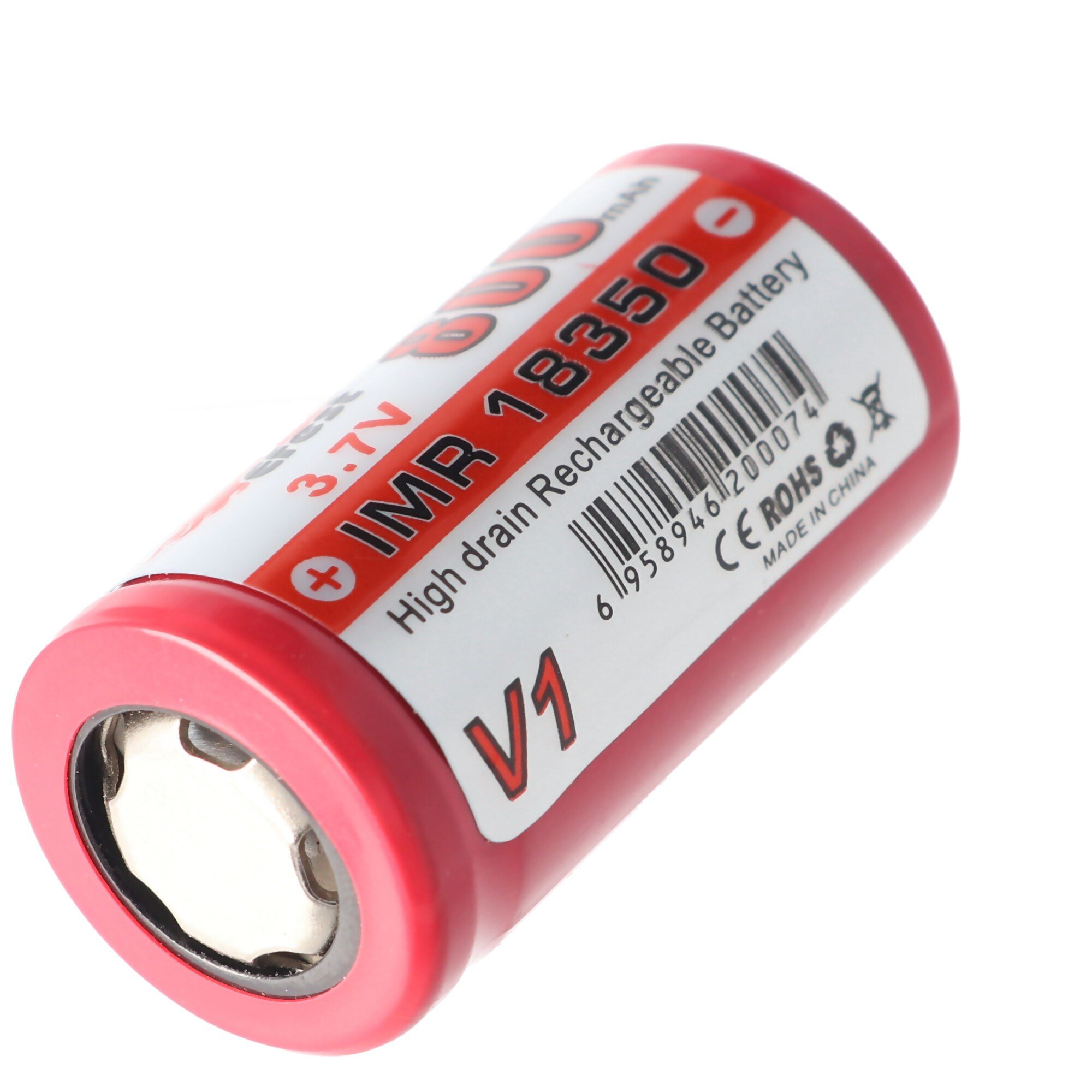 Efest IMR 18350 V1 - 800mAh 3.7V Li-Ion (pozitif kutup düz)