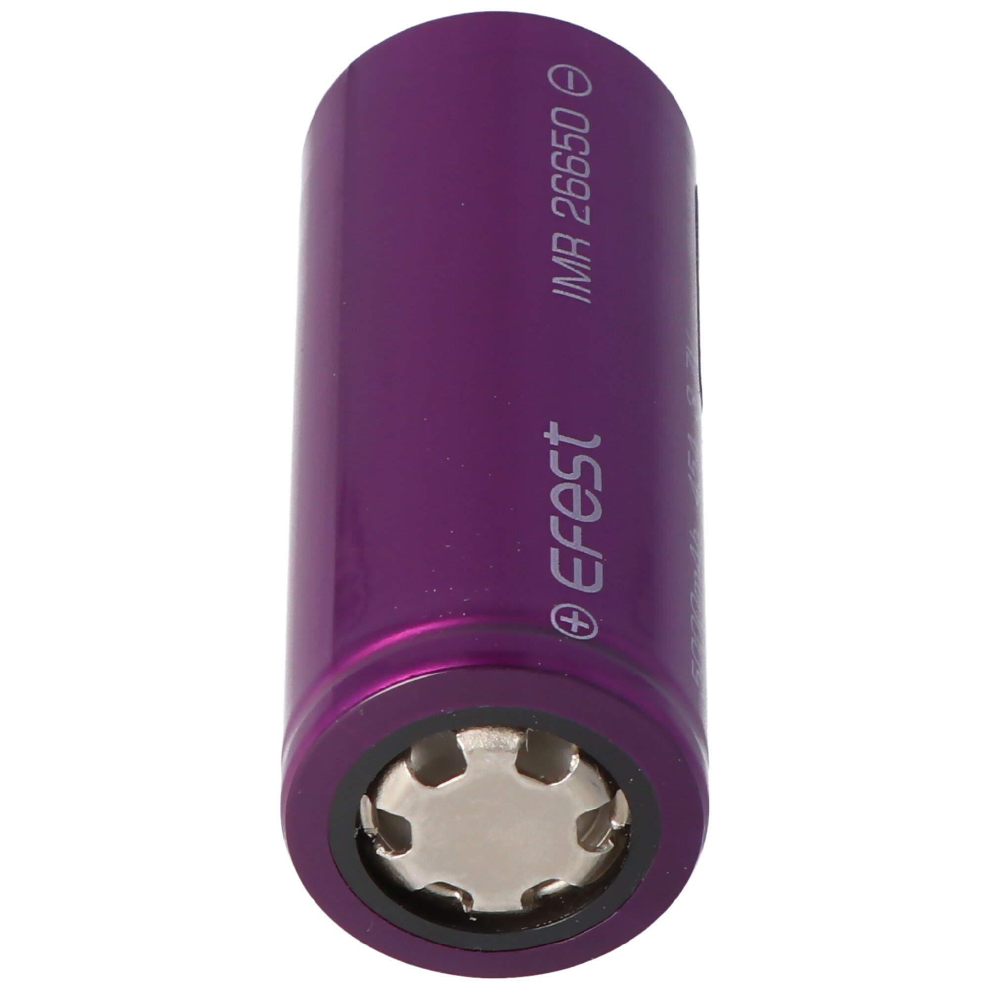 Efest Purple IMR26650 5000mAh, 3.6V - 3.7V Li-Ion pil korumasız 26.12x66.5mm
