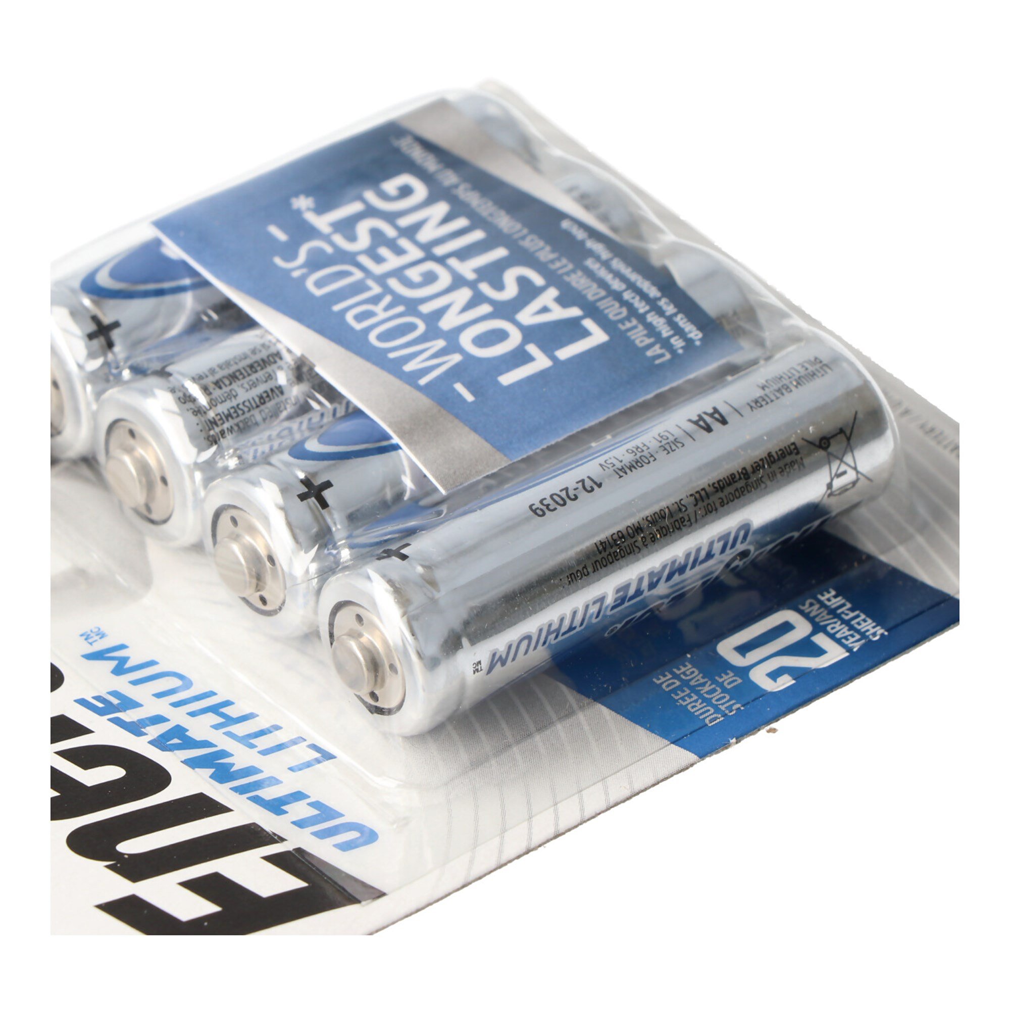 Energizer L91 lityum pil AA 1.5 volt, 3000mAh 4'lü blister MIgnon AA LR6