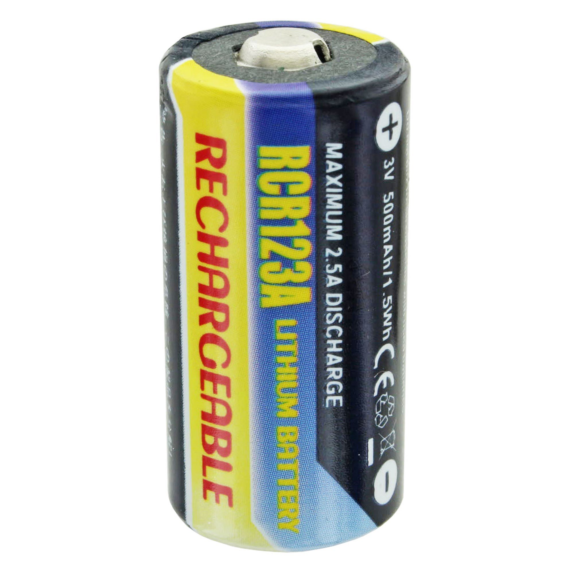 Fotoğraf ve evrensel kullanım için CR123A Li-ion pil CR-123 (gözetim kamerası için uygun değildir)