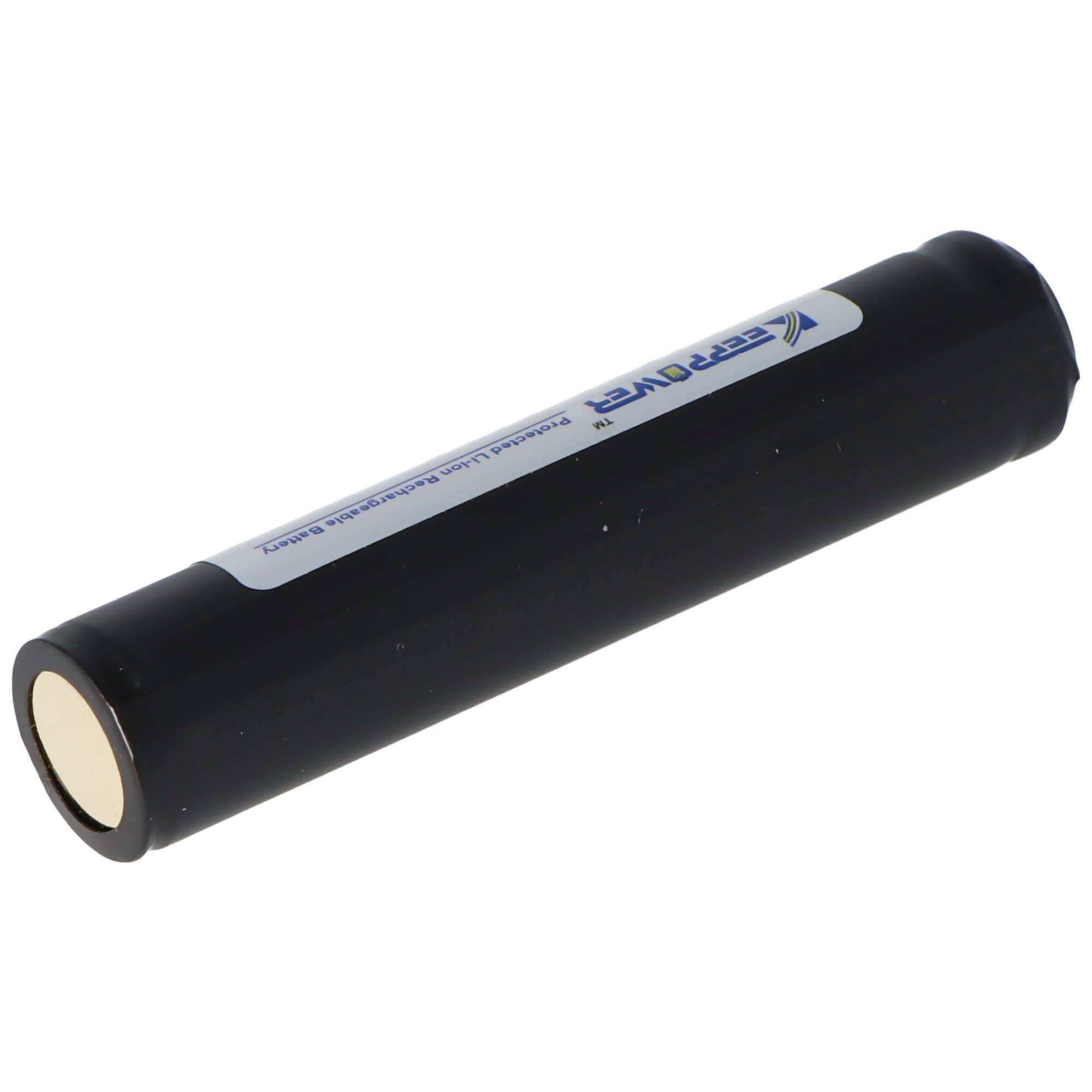 Keeppower 14650 1100mAh, 3.6V - 3.7V Li-ion pil PCB korumalı, boyutlar 67.45x14.15