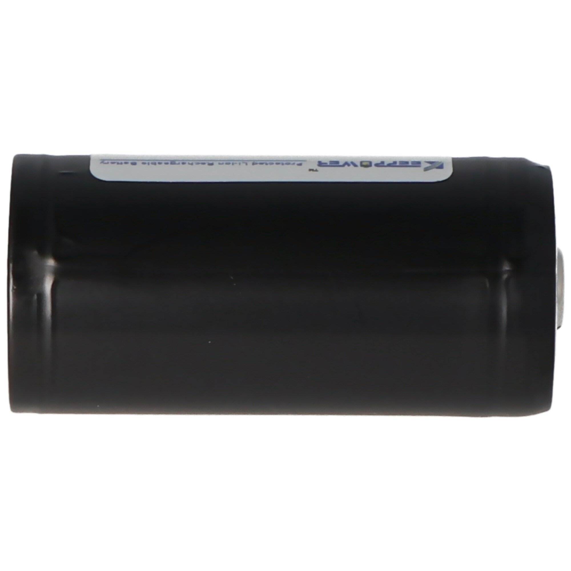 Keeppower 18350 - 1200mAh, 3.6V - 3.7V Li-ion pil korumalı, boyutlar not yaklaşık 39x18,6 mm