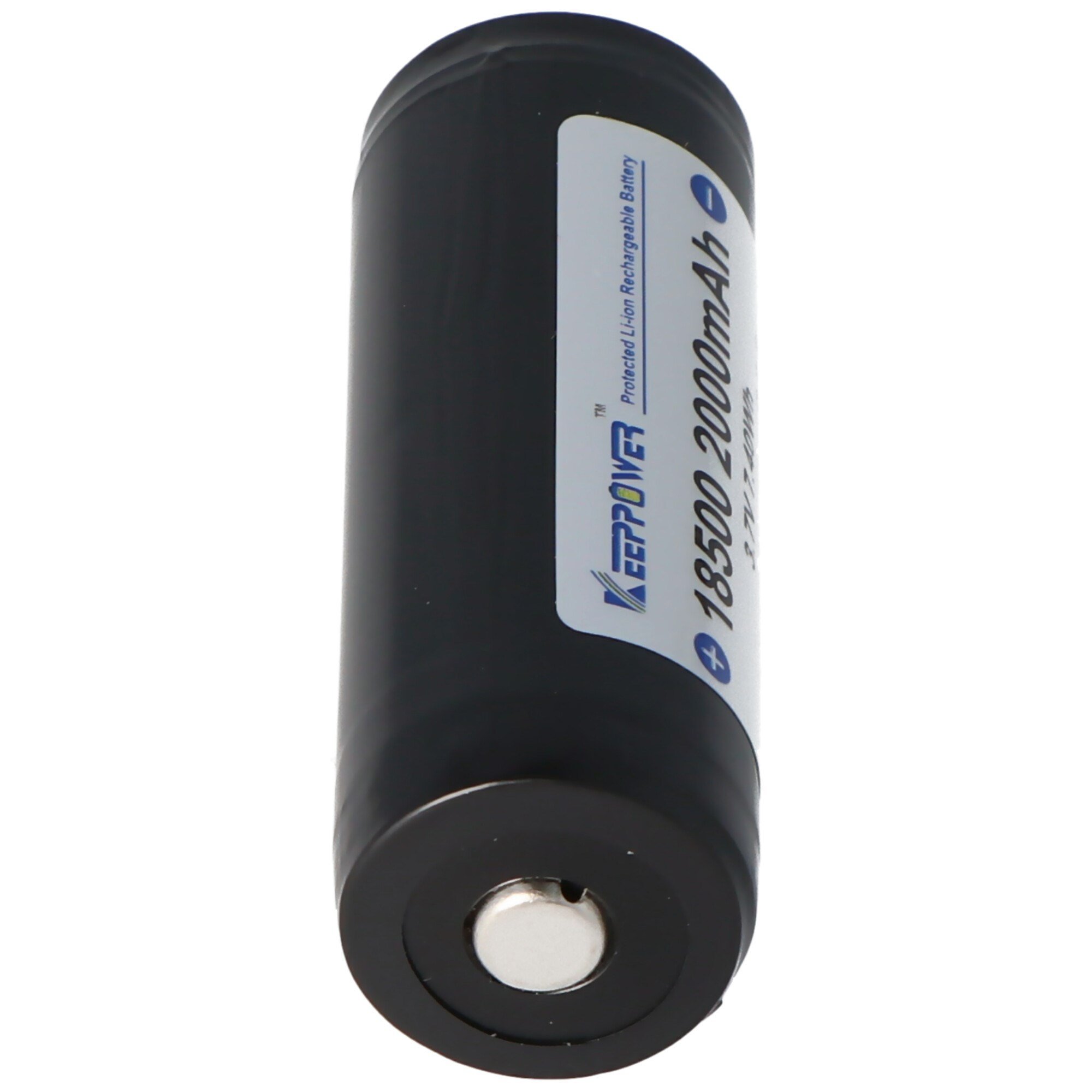 Keeppower 18500 - 2000mAh, 3.6V - 3.7V Li-ion pil korumalı
