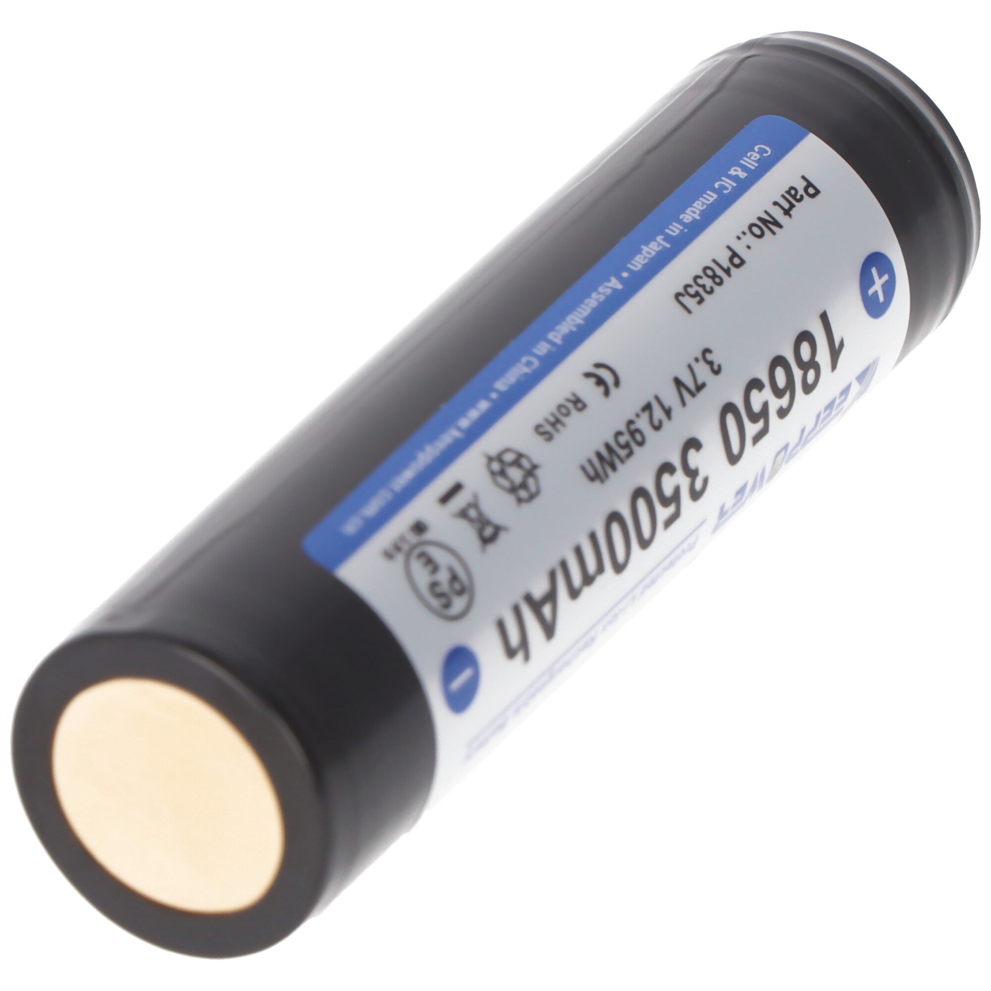 Keeppower 18650 - 3500mAh 3.6V - 3.7V Li-ion pil korumalı (pozitif kutup artırıldı) NCR18650GA