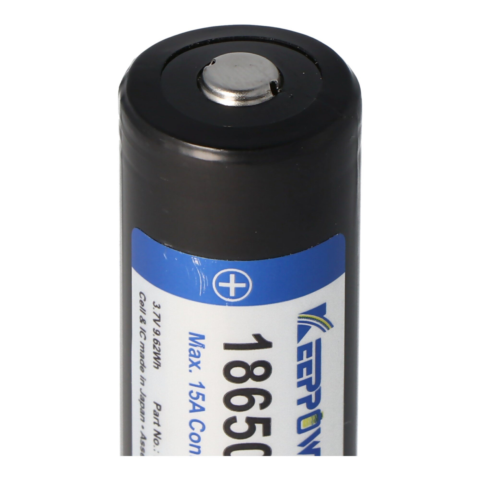 Keeppower R 18650 2600mAh 3.6V - 3.7V Li-ion pil korumalı (pozitif kutup artırıldı)