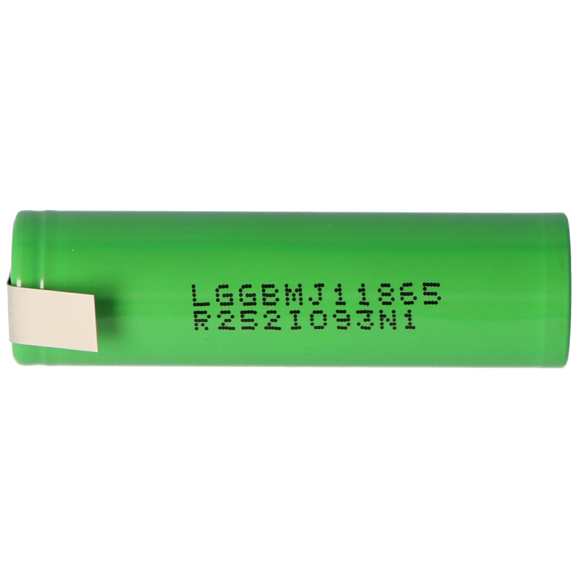 LG INR18650MJ1 - 3500mAh 3.6V - 3.7V, 10A Li-ion pil + lehim etiketi Z