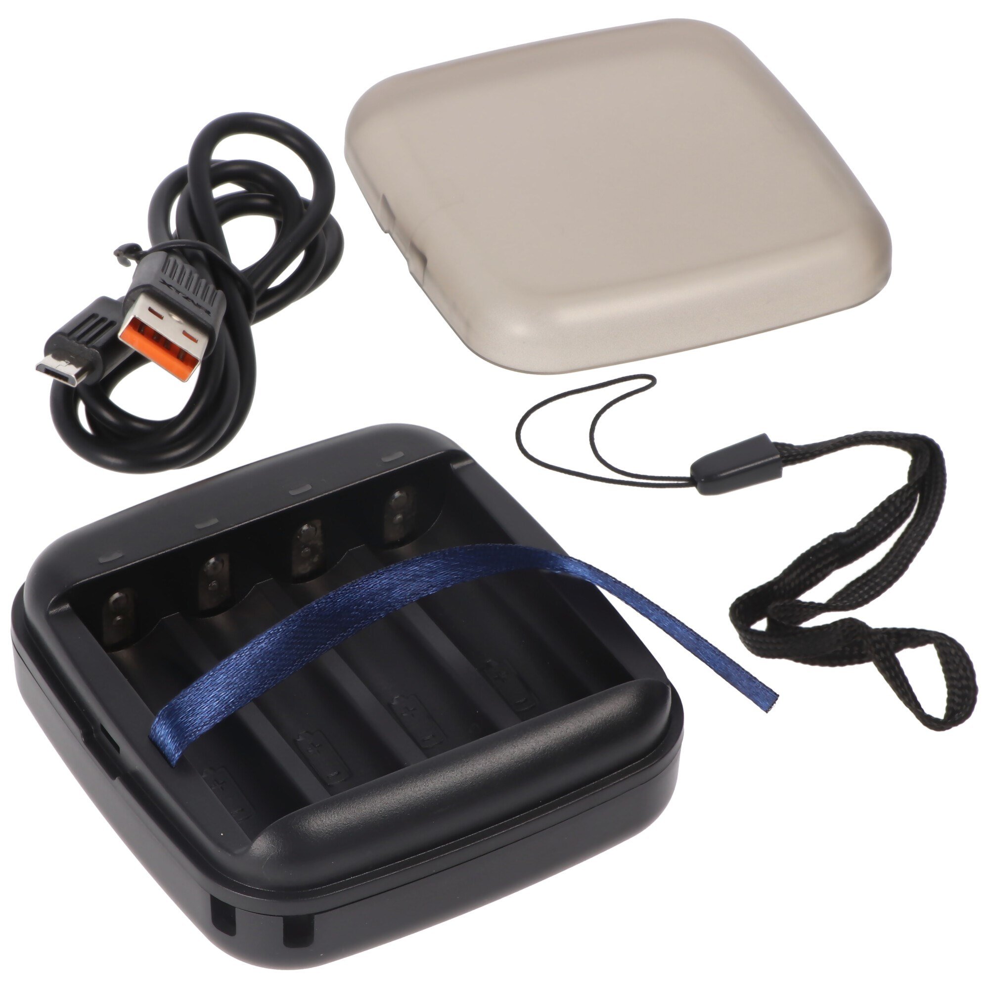 Li-Ion 1.5V şarj edilebilir pil ve 1.5V NiMH 1.2V şarj edilebilir pil için BC4 hızlı şarj cihazı AA AAA, mikro USB şarj kablosu ile