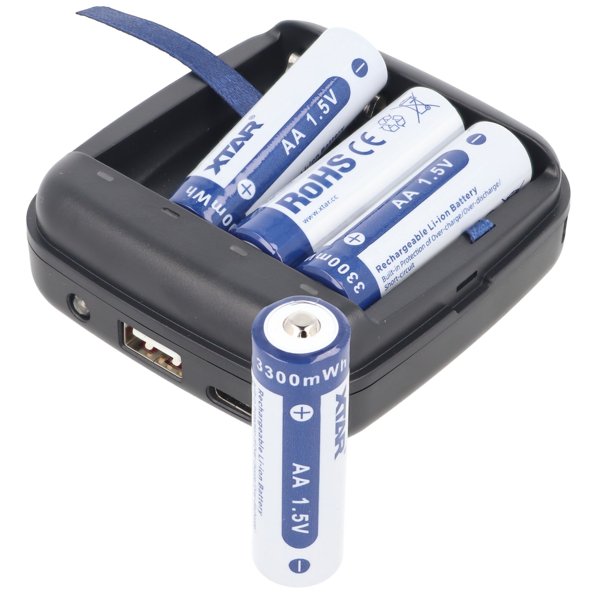 Li-Ion 1.5V ve NiMH 1.2V piller için Xtar BC4 şarj cihazı AA AAA