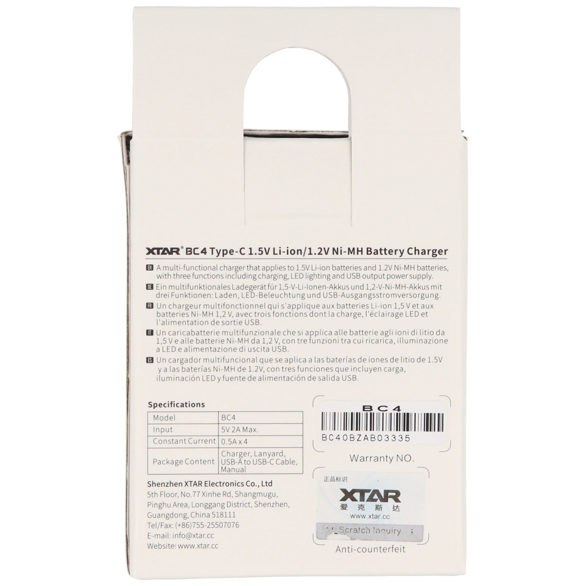 Li-Ion 1.5V ve NiMH 1.2V piller için Xtar BC4 şarj cihazı AA AAA